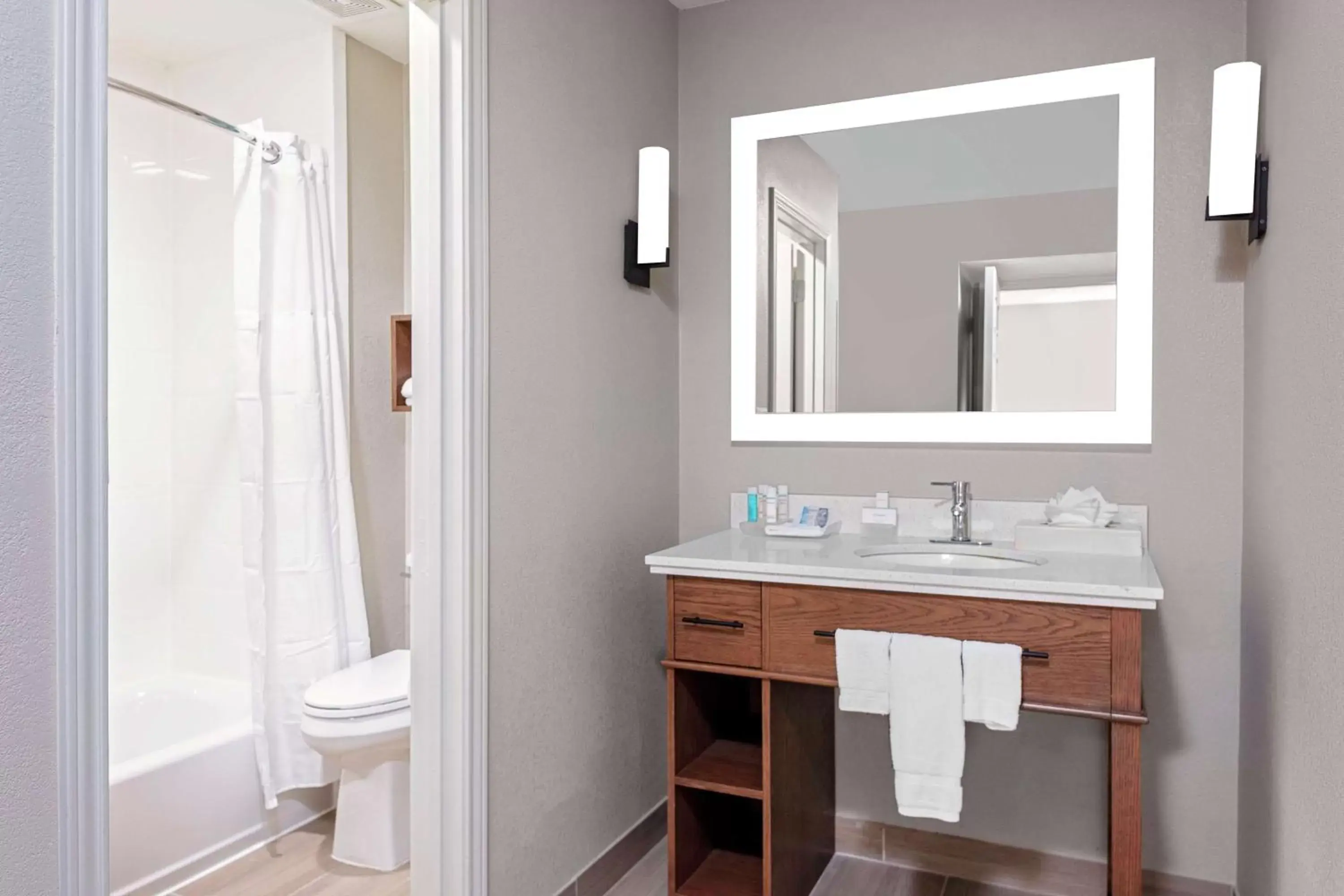 Bathroom in Homewood Suites by Hilton Ft. Worth-Bedford