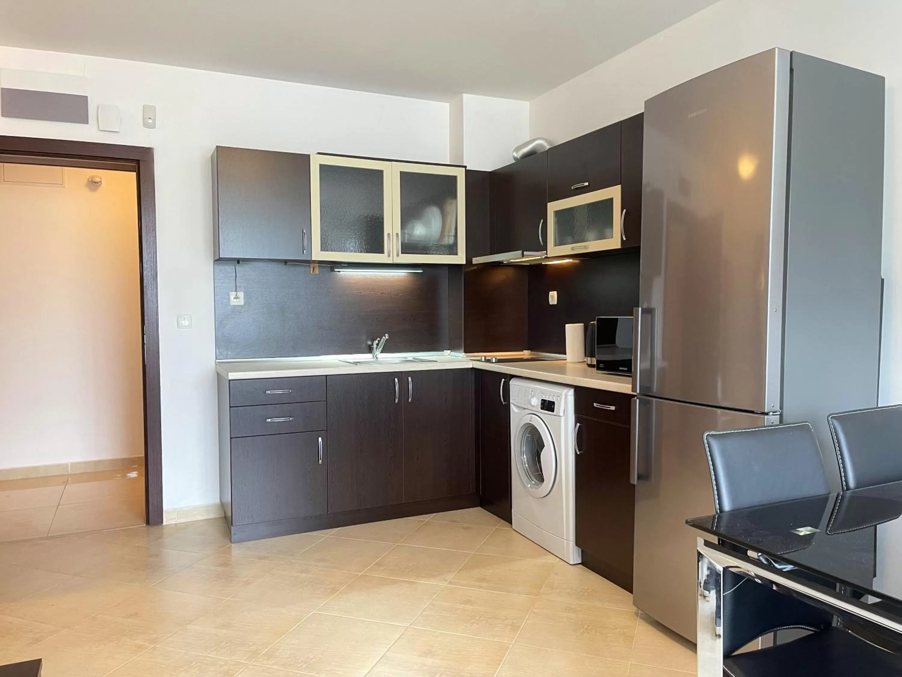 Kitchen or kitchenette in Ravda Family Resort. Park&Sea