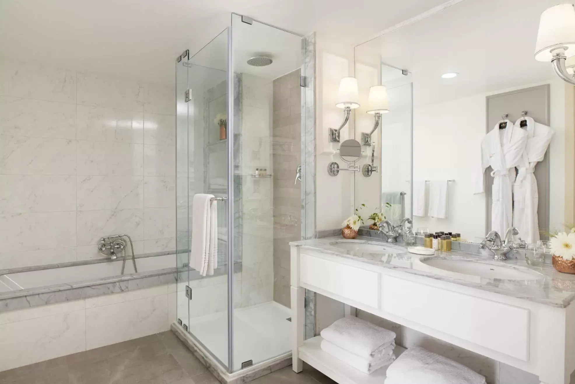 Shower, Bathroom in Corinthia Palace Malta