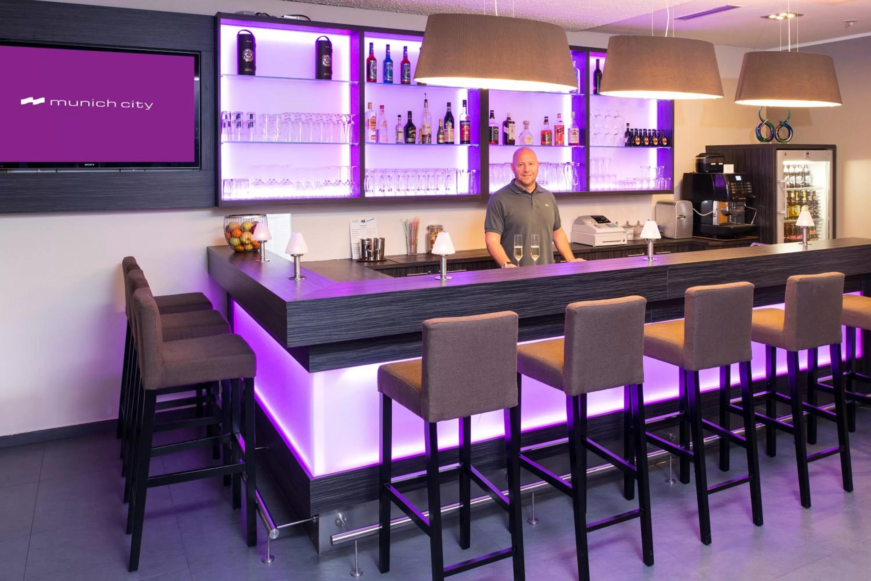 Lounge or bar in Hotel Munich City