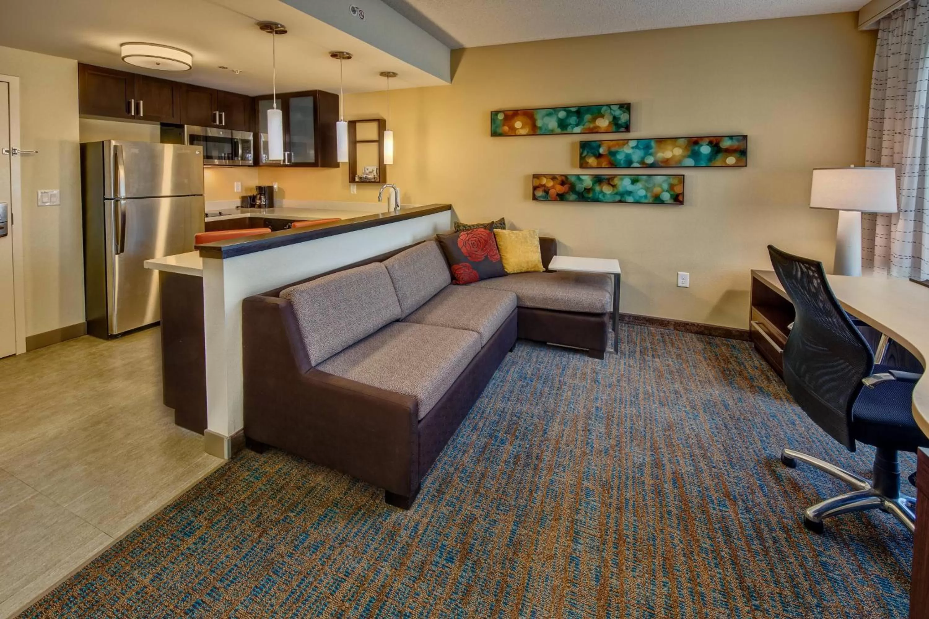 King Studio Suite with Sofa Bed and Adapted Tub - Mobility Accessible in Residence Inn Fort Lauderdale Pompano Beach Central