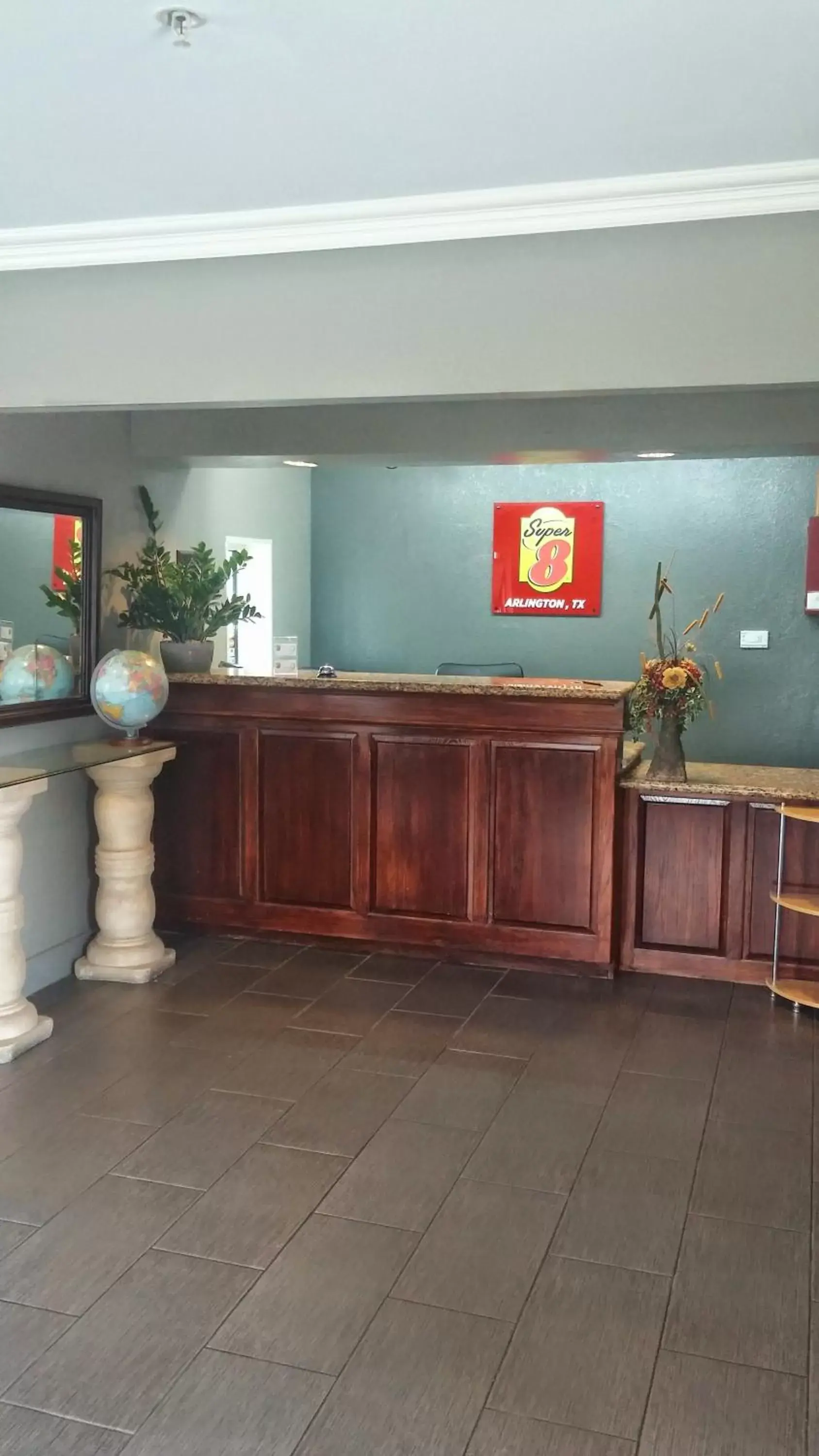 Lobby or reception in Super 8 by Wyndham Arlington Near AT&T Stadium Lobby or reception in Super 8 by Wyndham Arlington Near AT&T Stadium