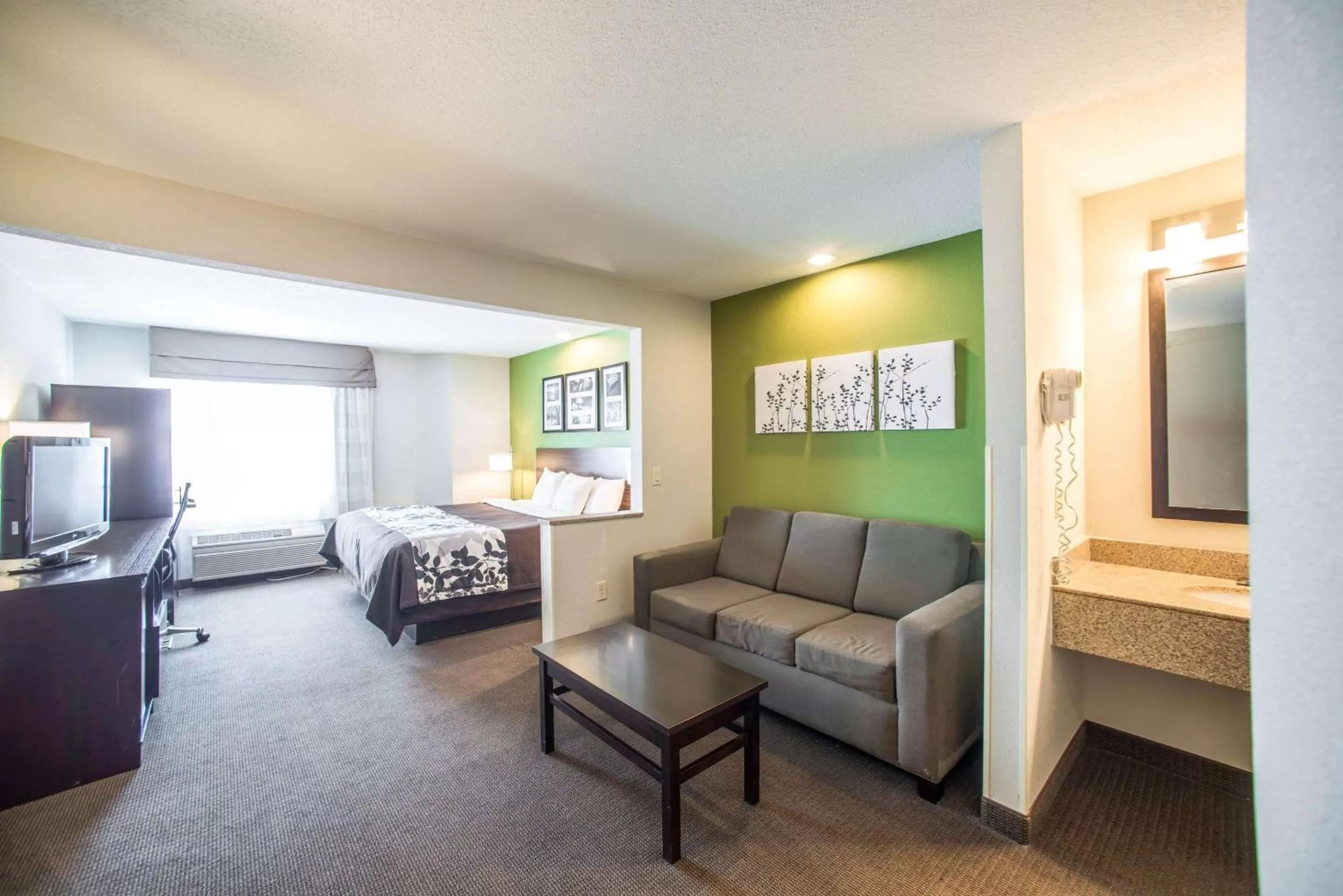 Photo of the whole room, Bed in Sleep Inn Decatur I-72