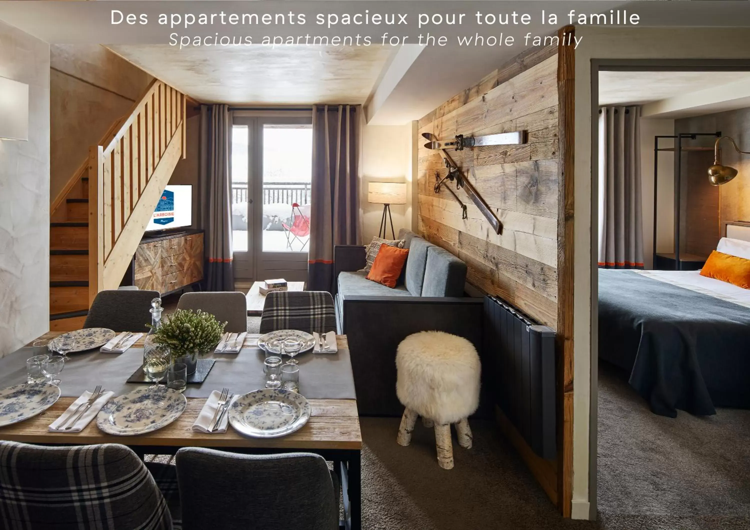 Bedroom, Restaurant/Places to Eat in Hôtel L'Arboisie
