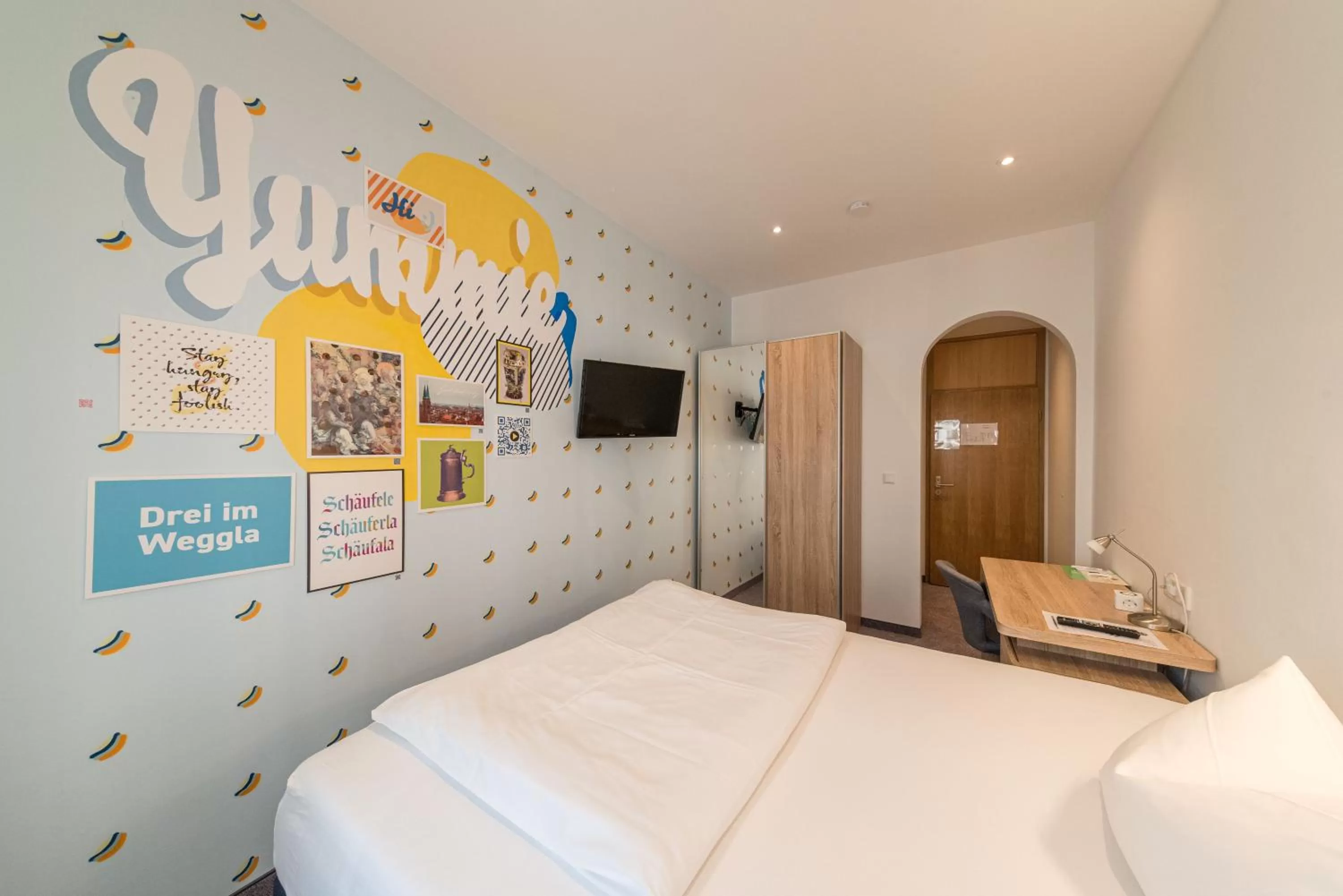 Staff, Bed in PrivatHotel Probst