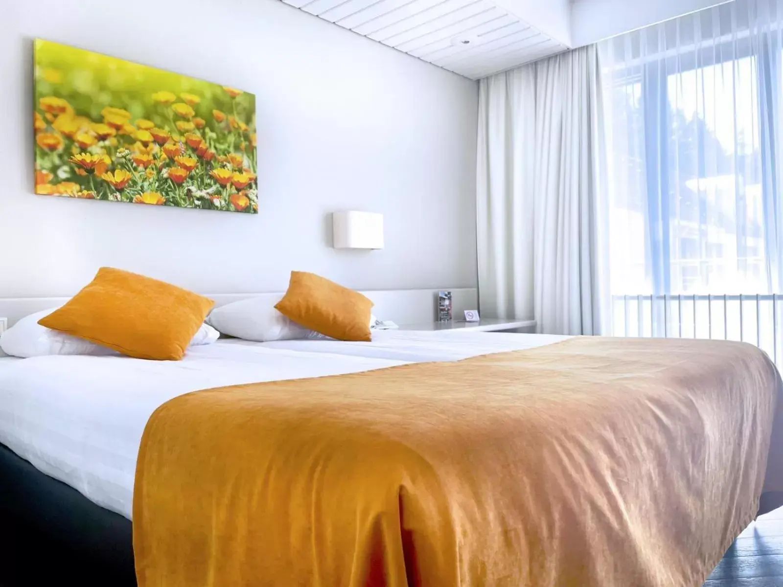 Bed in Fletcher Hotel-Restaurant Oud London Bed in Fletcher Hotel-Restaurant Oud London