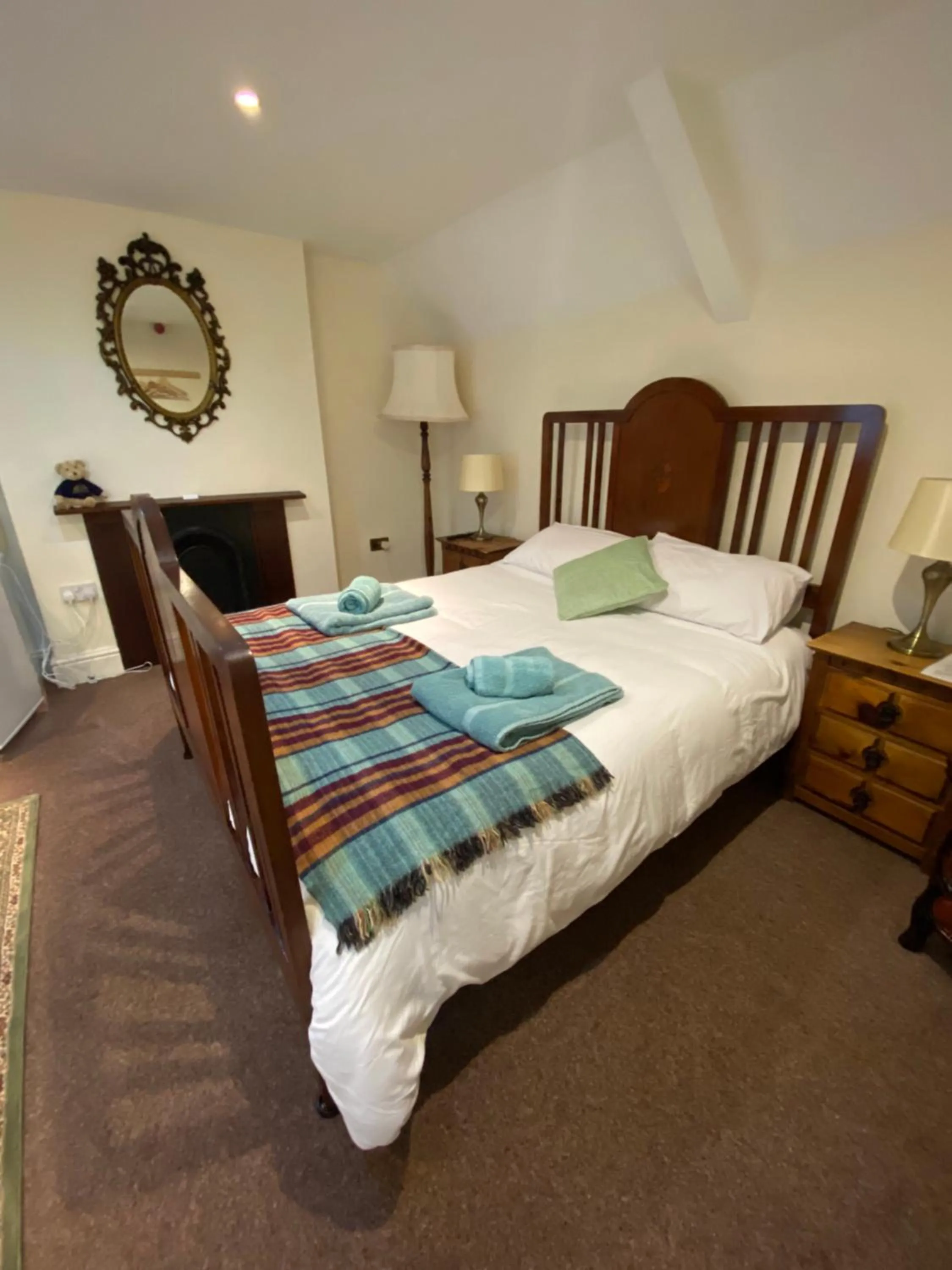Bedroom, Bed in Station House, Dartmoor and Coast located, Village centre Hotel