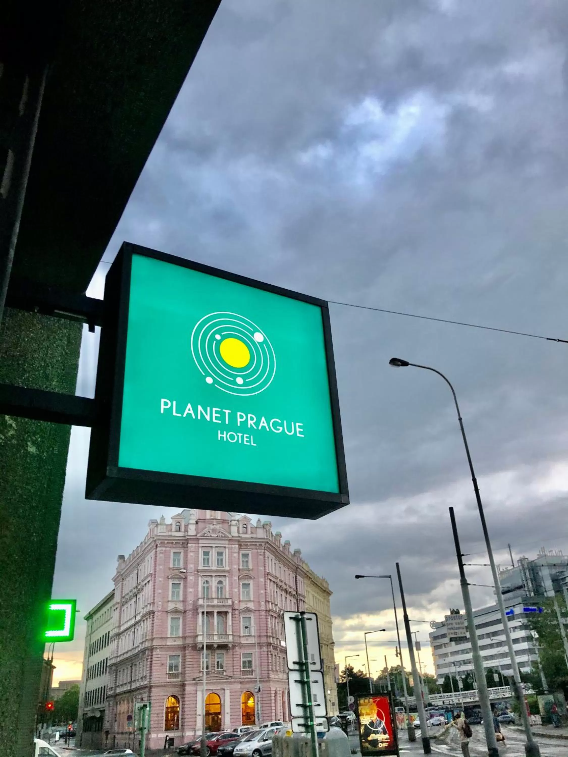 Property logo or sign in Rooftop Planet Prague Hotel