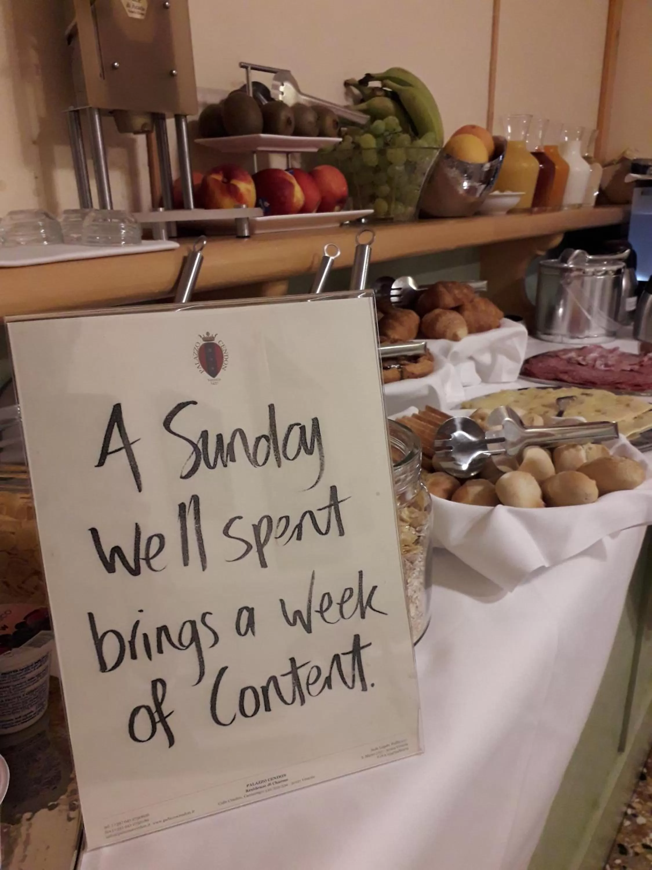 Restaurant/places to eat in Palazzo Cendon Piano Antico