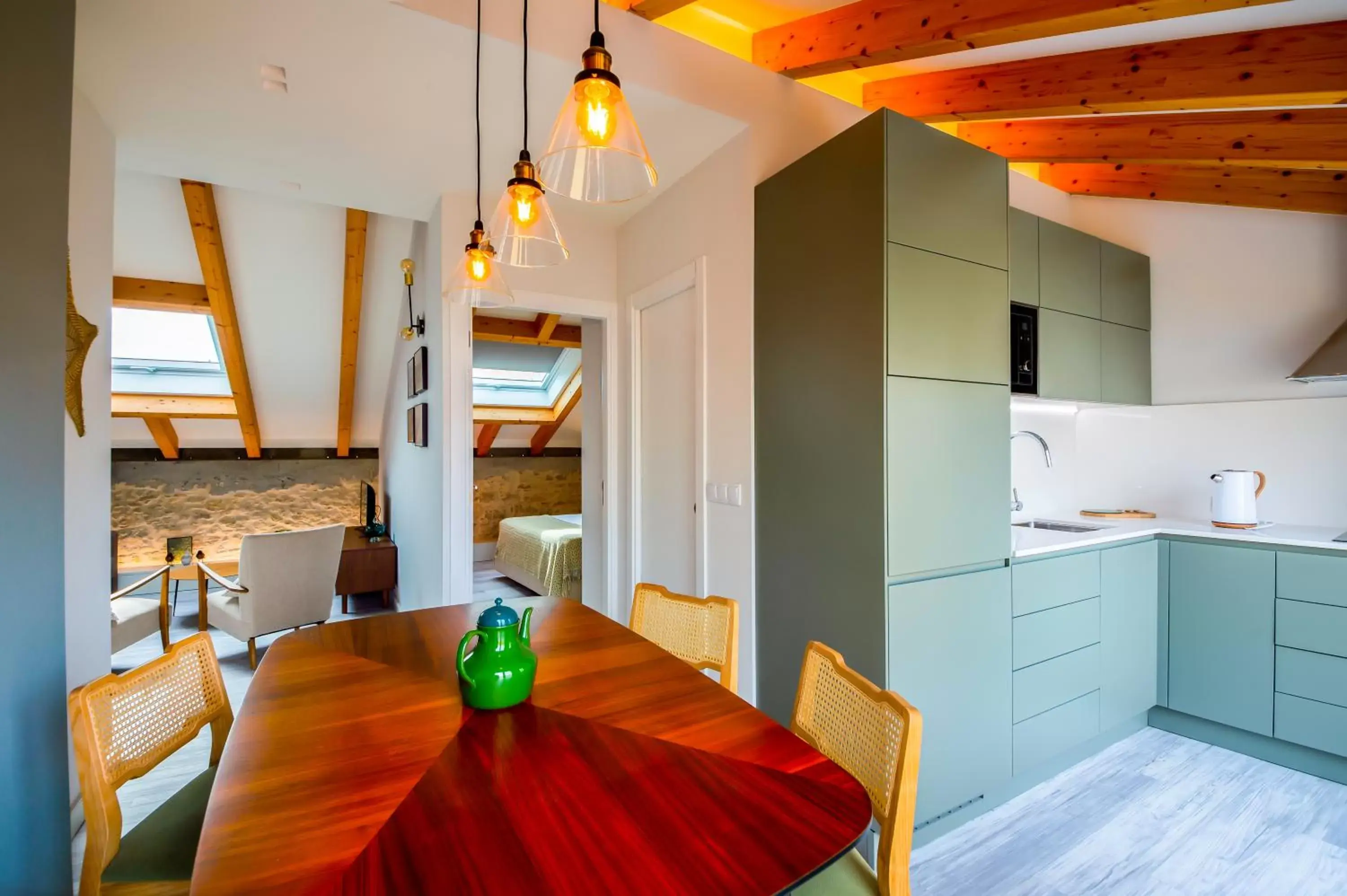 Dining area, Kitchen/Kitchenette in Bacharéis Charming House