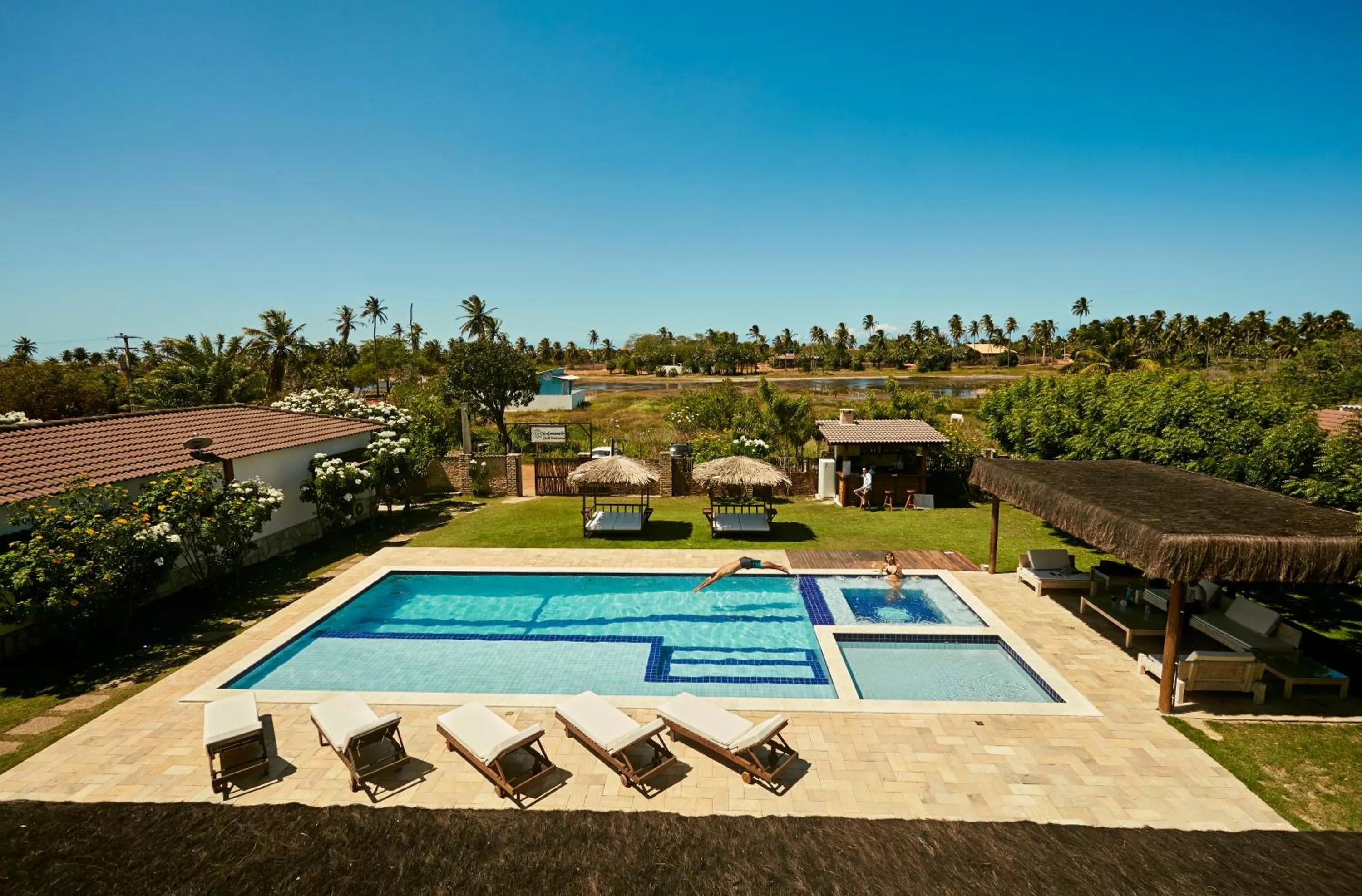 Pool view in Vila Emanuelle Pousada Boutique