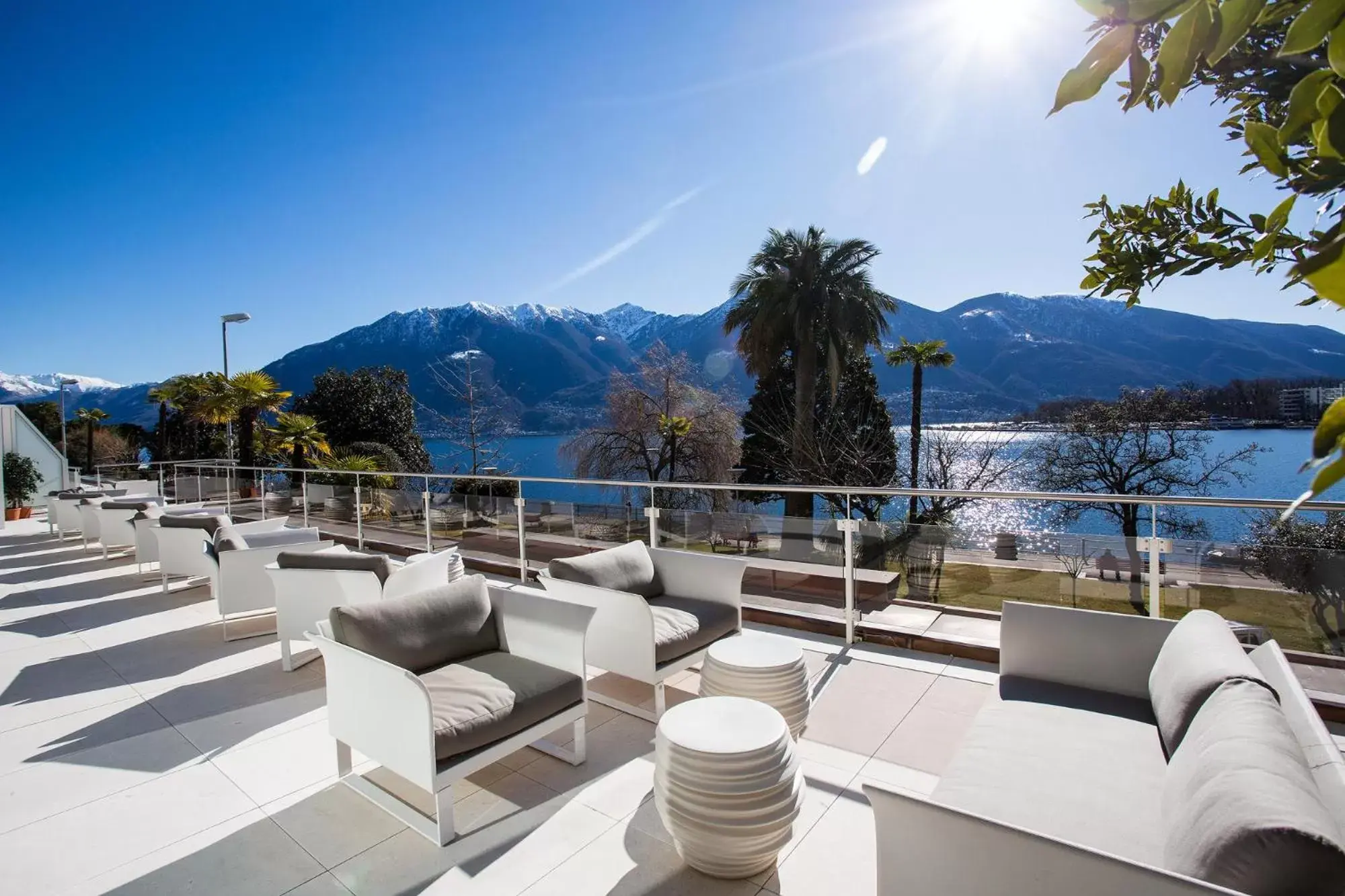 Balcony/Terrace, Mountain View in Hotel la Palma au Lac