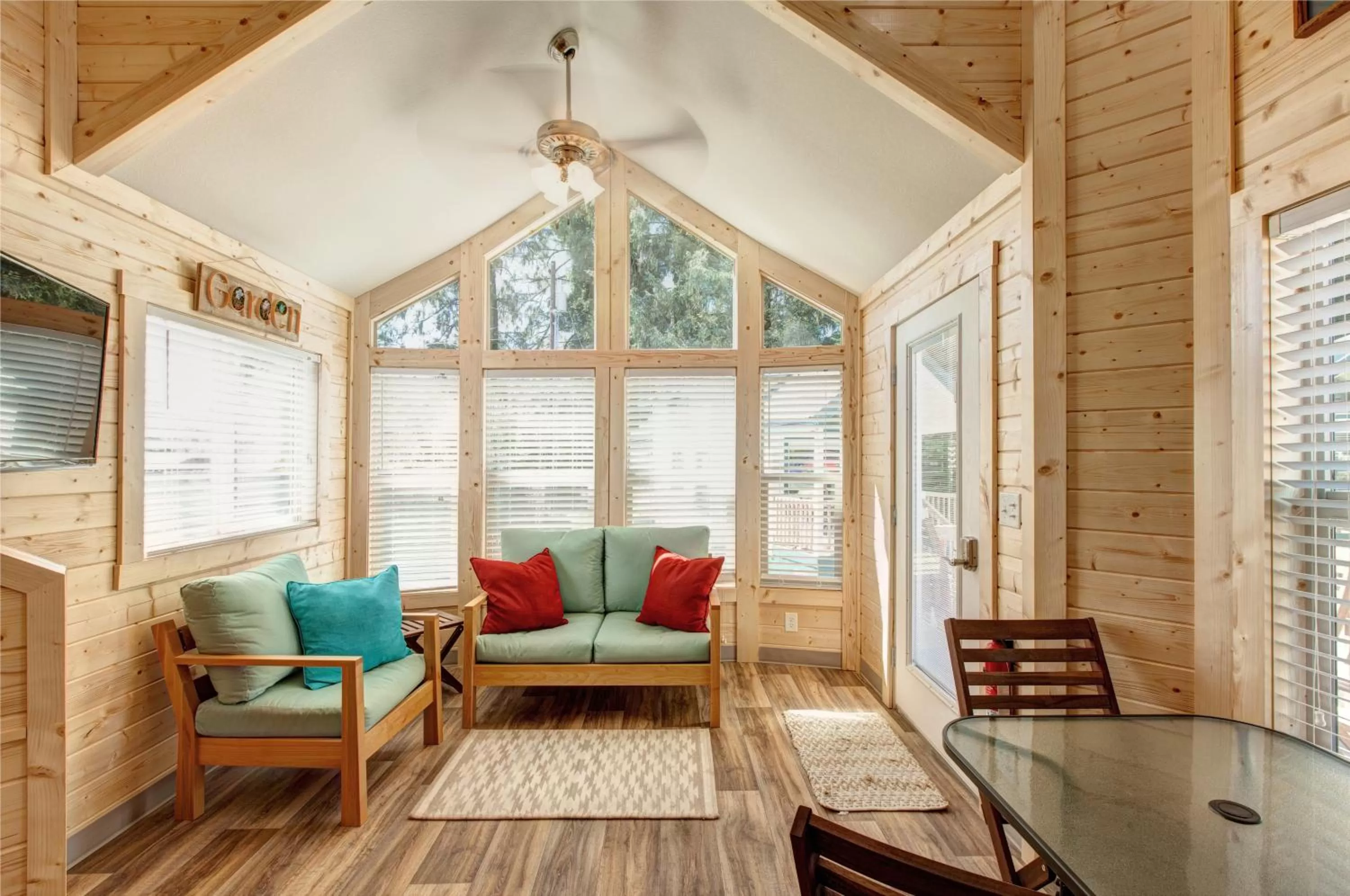 Living room, Seating Area in Sheltered Nook On Tillamook Bay