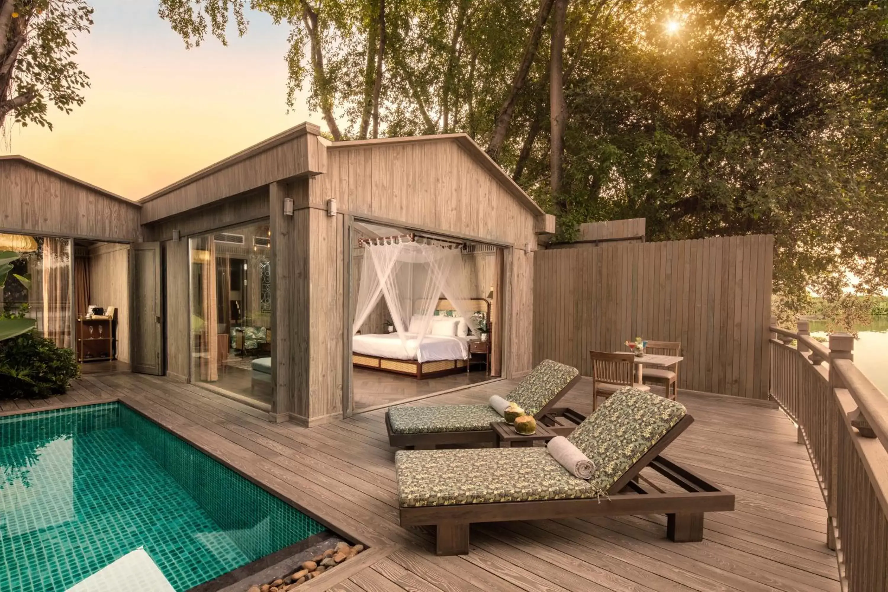 Balcony/Terrace, Swimming Pool in An Lam Retreats Saigon River