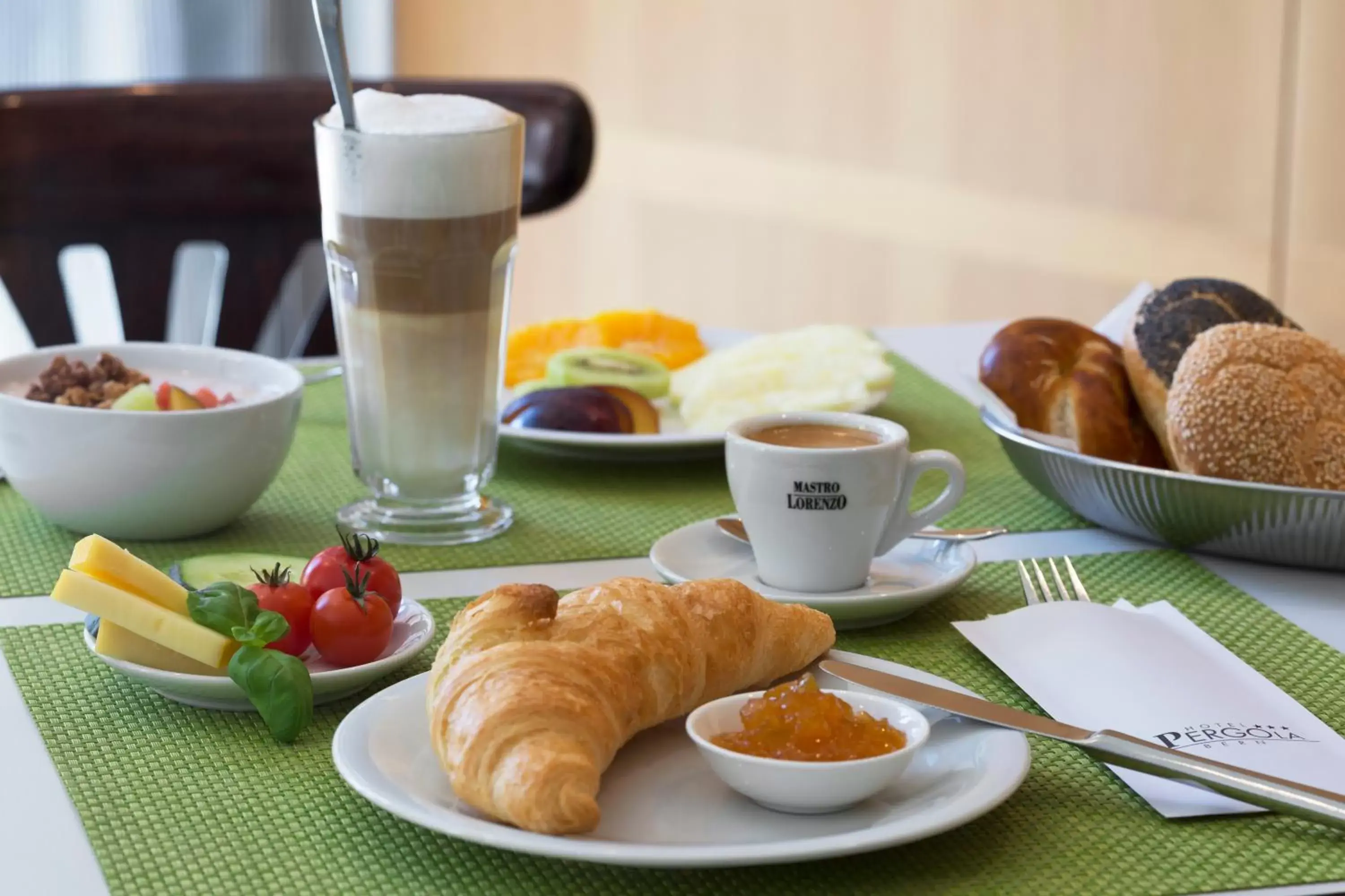 Continental breakfast in Hotel La Pergola