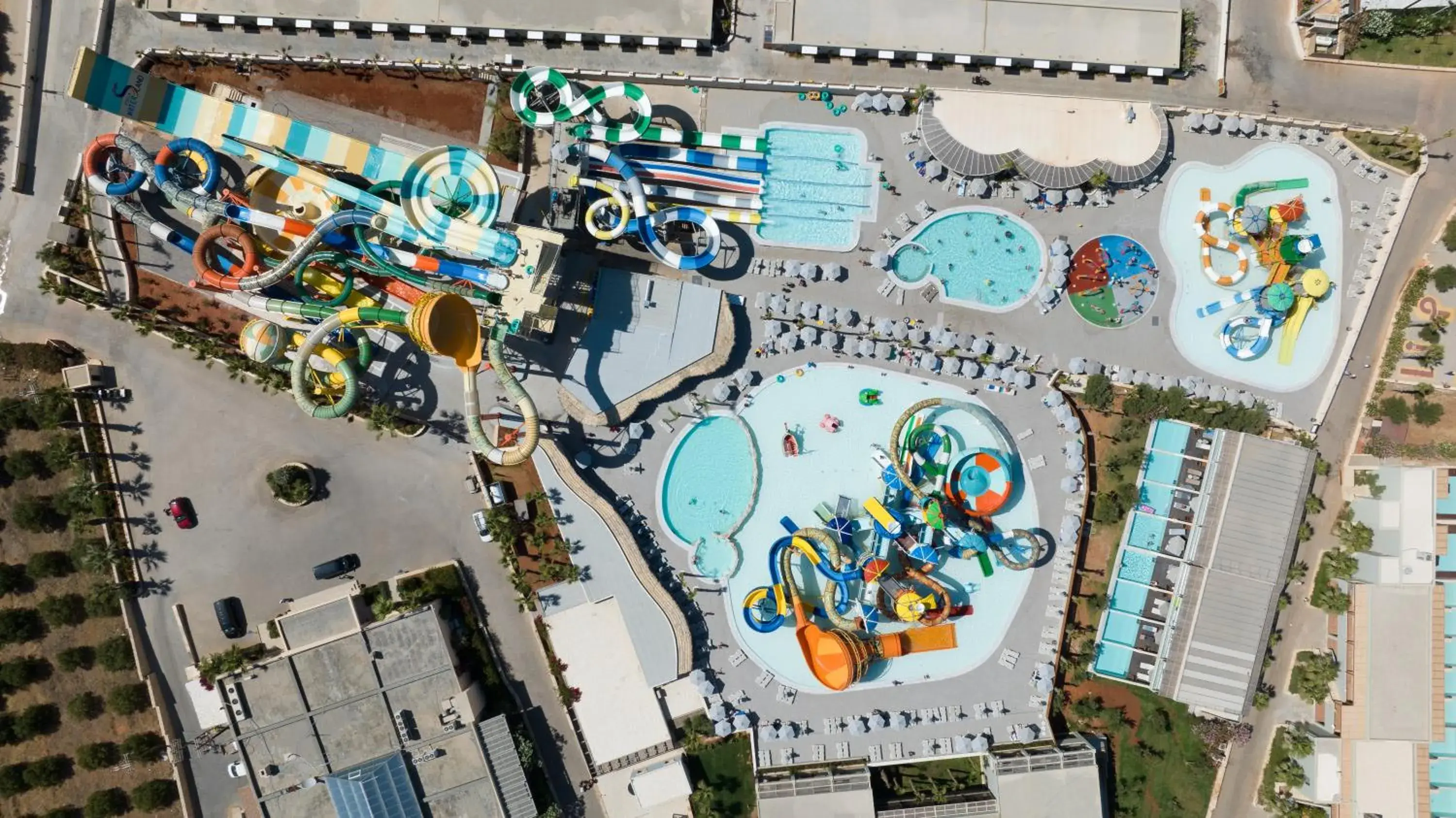 Aqua park, Bird's-eye View in Stella Palace Resort & Spa