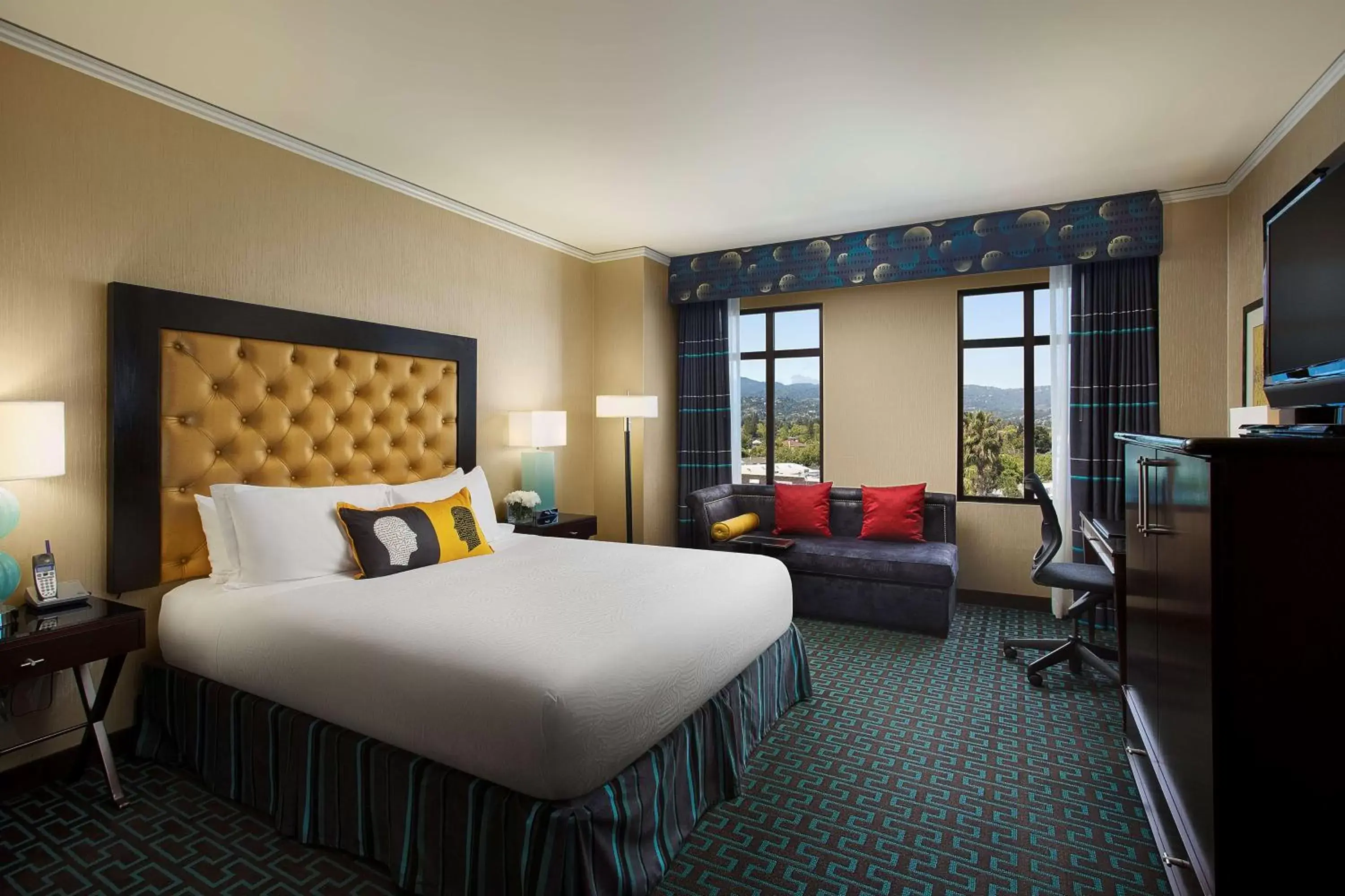 King Room with Mountain View in Juniper Hotel Cupertino, Curio Collection by Hilton King Room with Mountain View in Juniper Hotel Cupertino, Curio Collection by Hilton