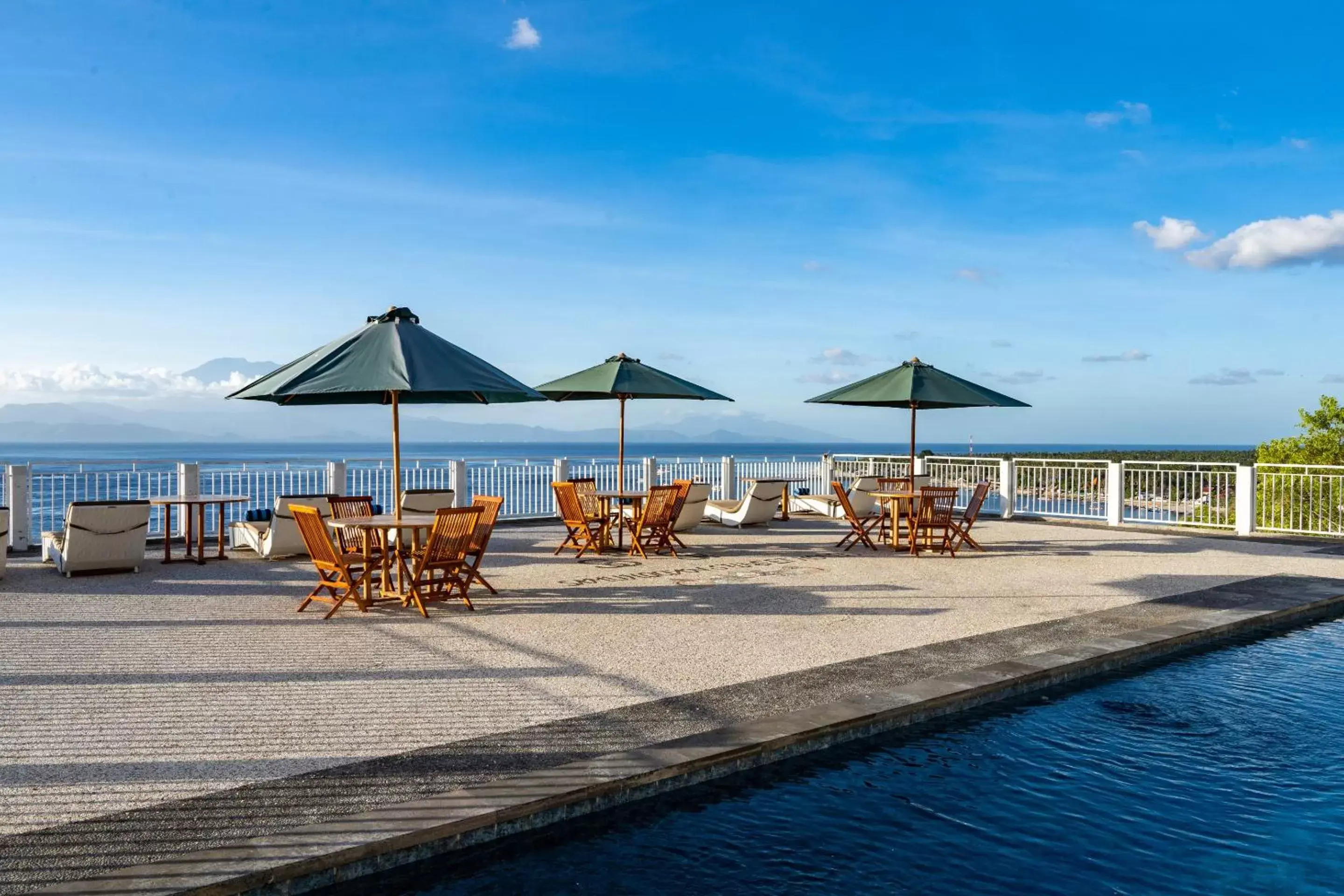 Patio, Swimming Pool in Samuh Sunset Hotel