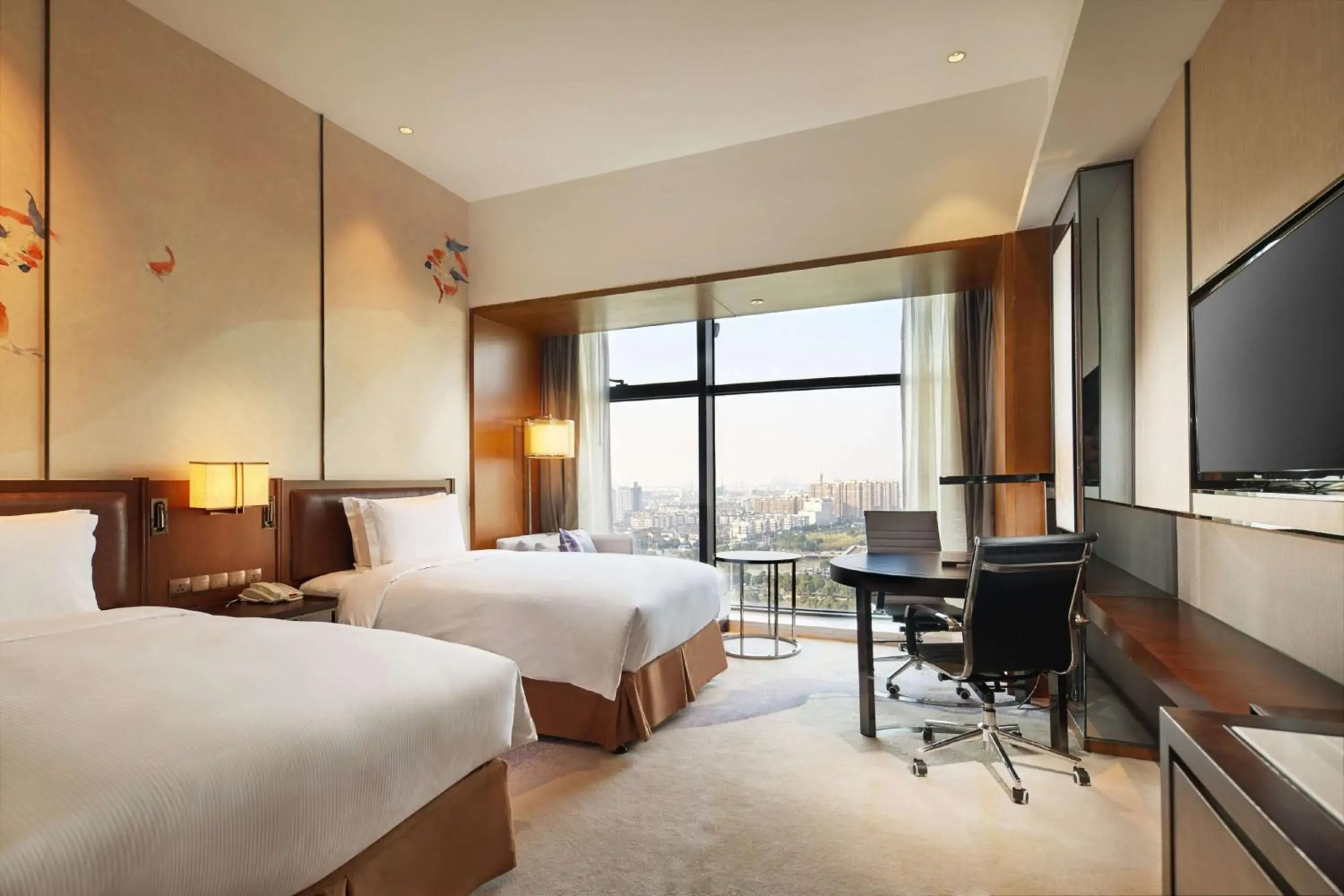Bedroom, Bed in DoubleTree By Hilton Ningbo Beilun Bedroom, Bed in DoubleTree By Hilton Ningbo Beilun