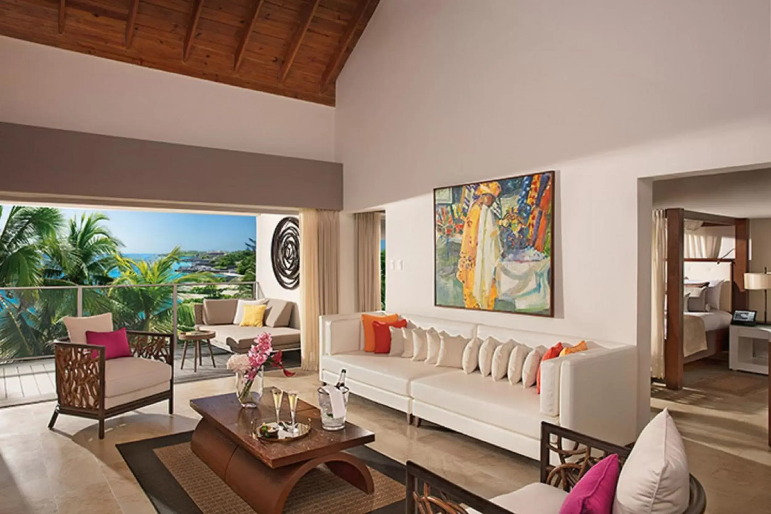 Living room, Seating Area in Zoetry Montego Bay