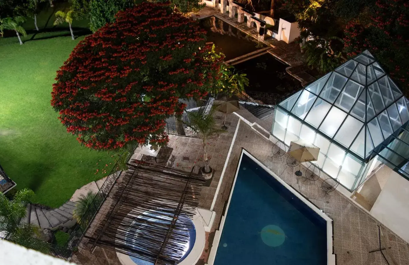 Patio, Pool View in Hotel Rio Atlixco