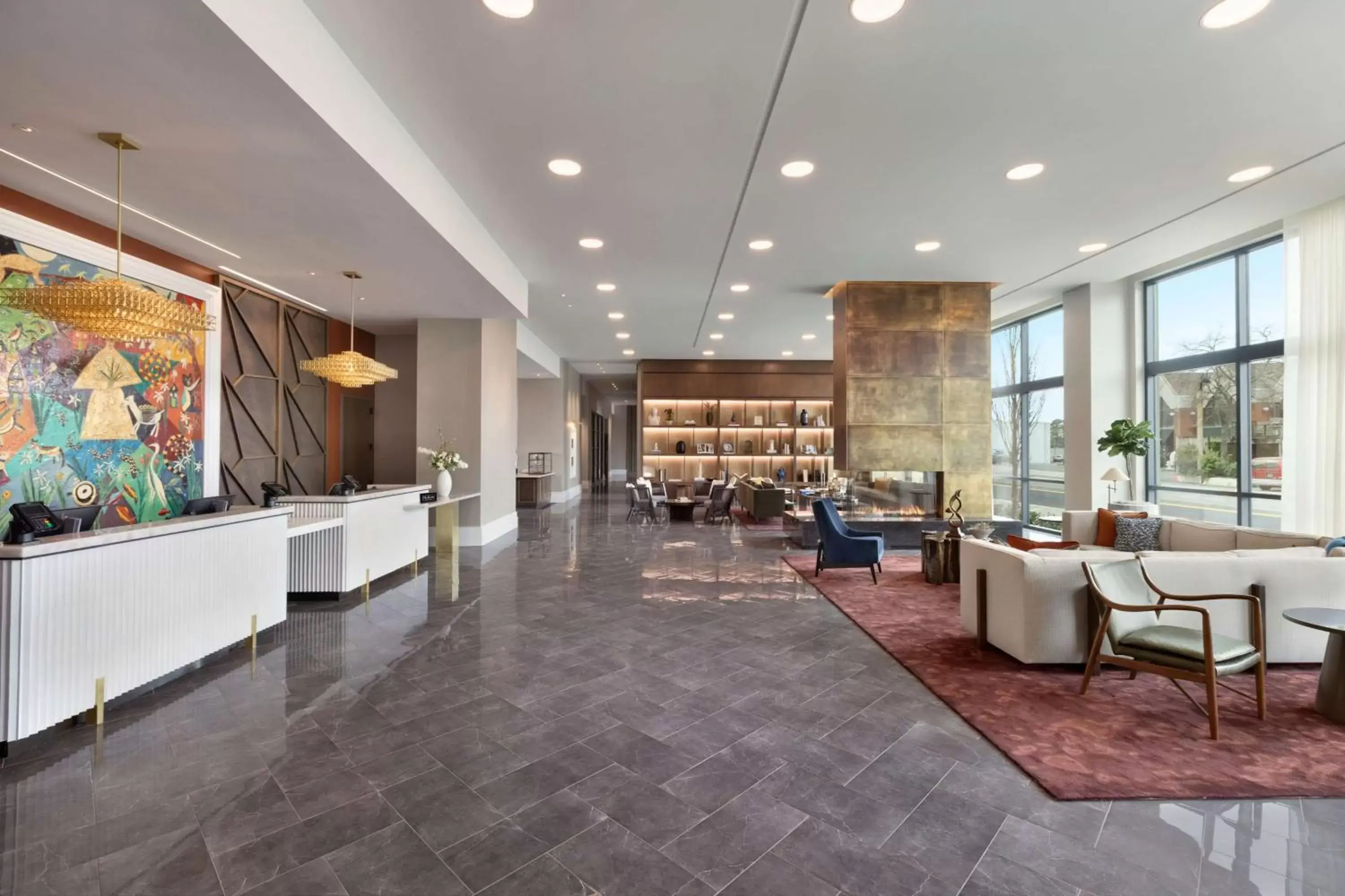 Lobby or reception, Lobby/Reception in Valley Hotel Homewood Birmingham - Curio Collection By Hilton