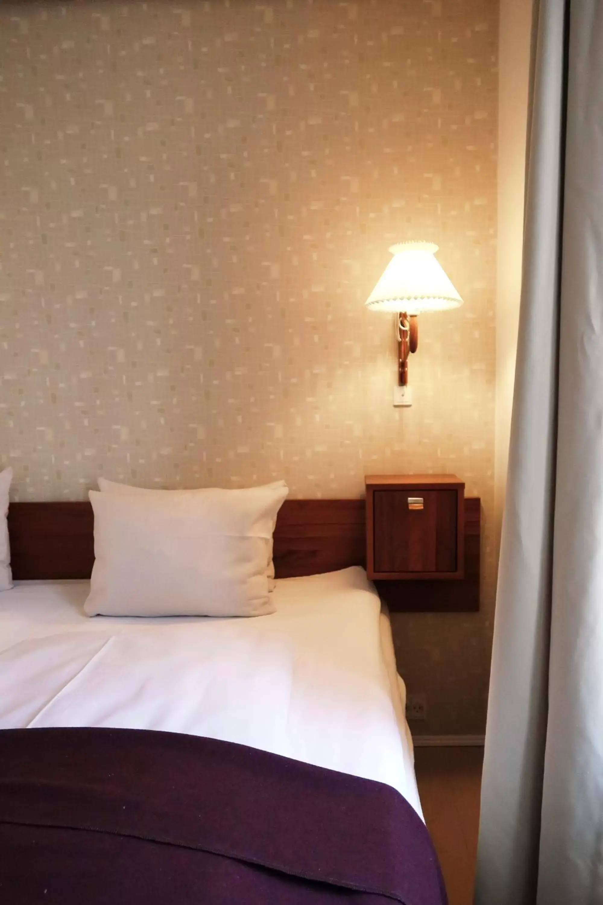 Bed in Hotel Alexandra