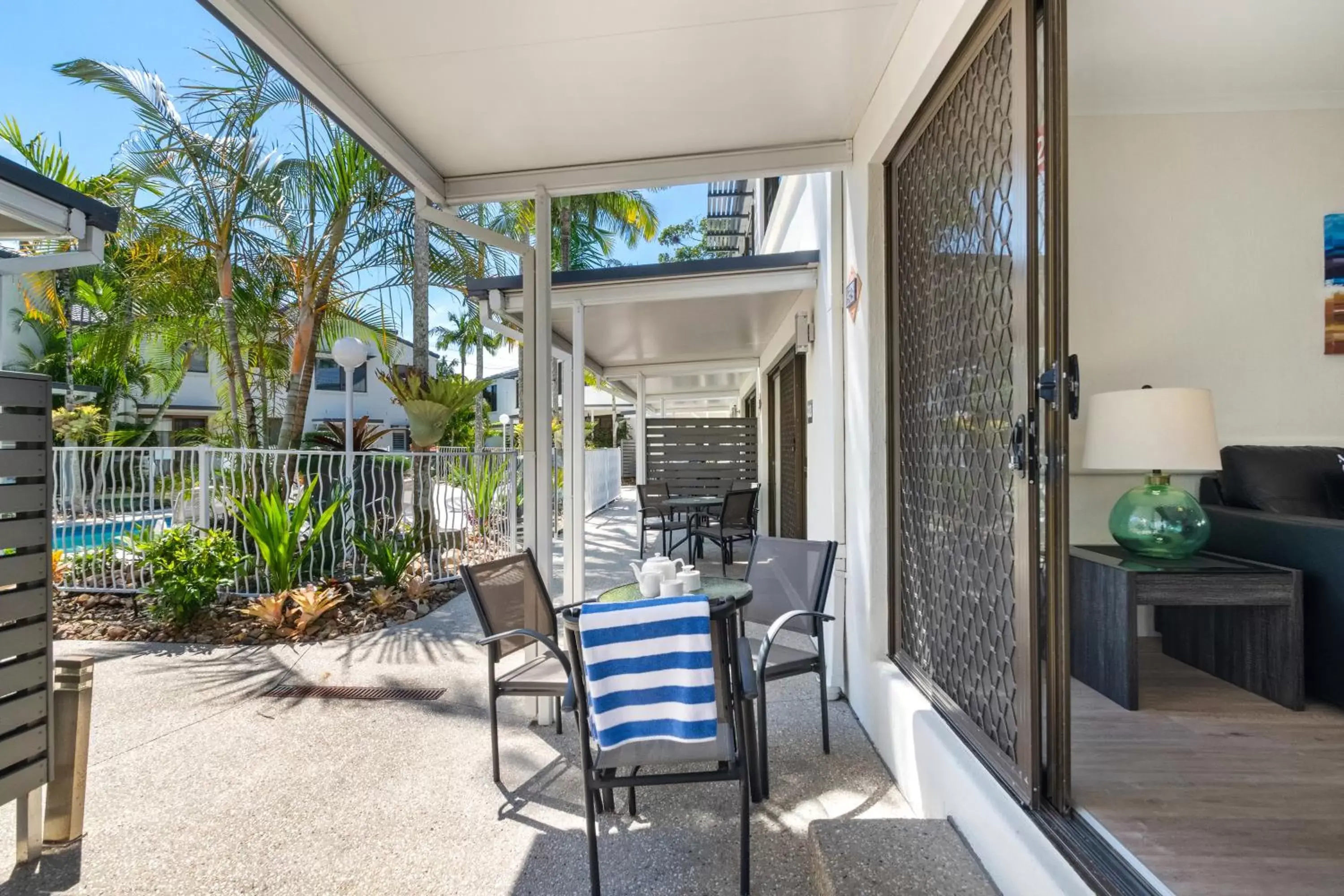 Patio in Noosa Place Resort