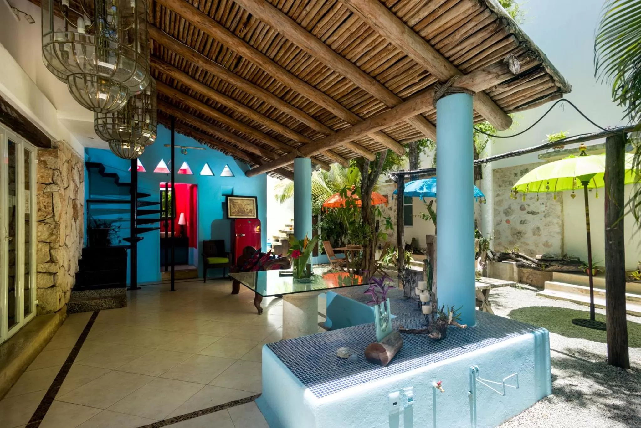 Patio in Villas El Encanto Cozumel