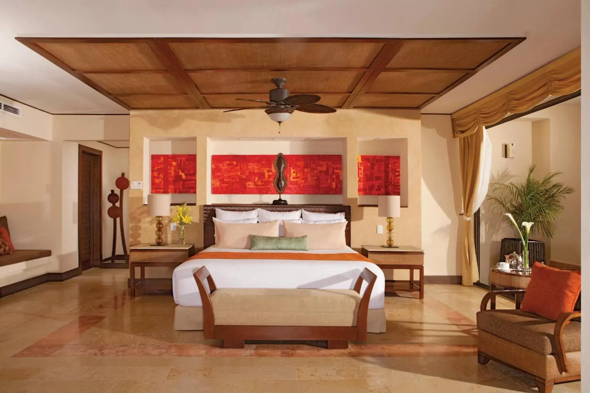 Bedroom in Dreams Riviera Cancun Resort & Spa - All Inclusive