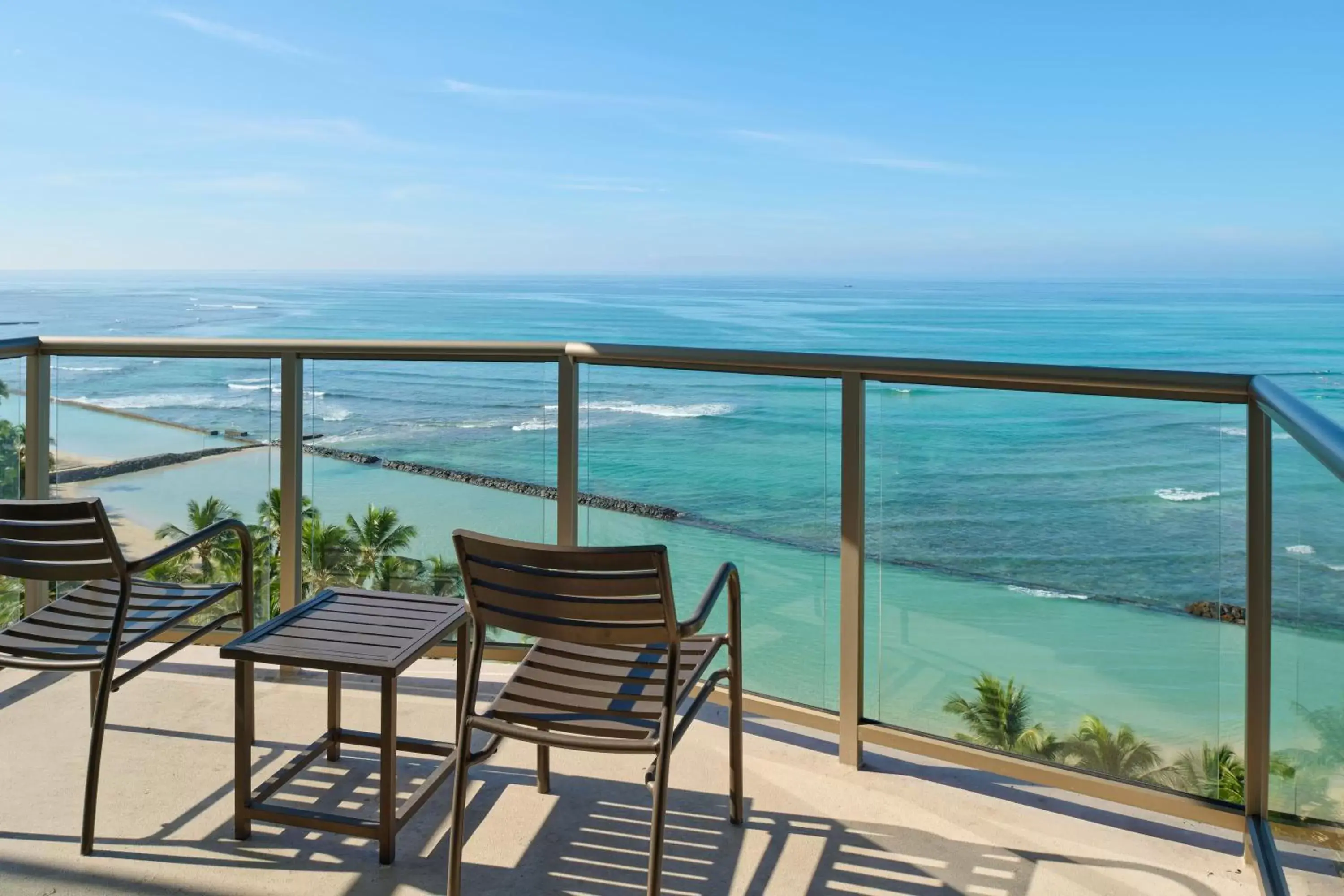 Balcony/Terrace, Sea View in Aston Waikiki Circle Hotel