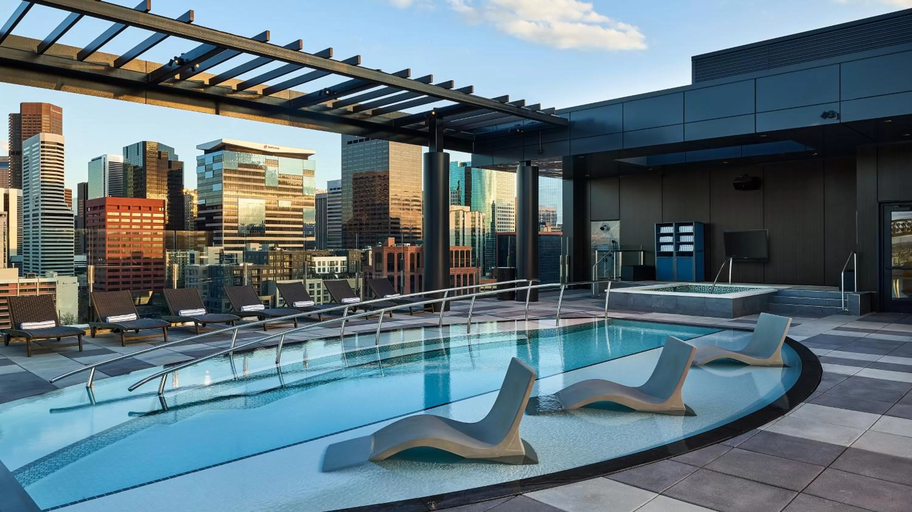 Pool view in The Rally Hotel at McGregor Square