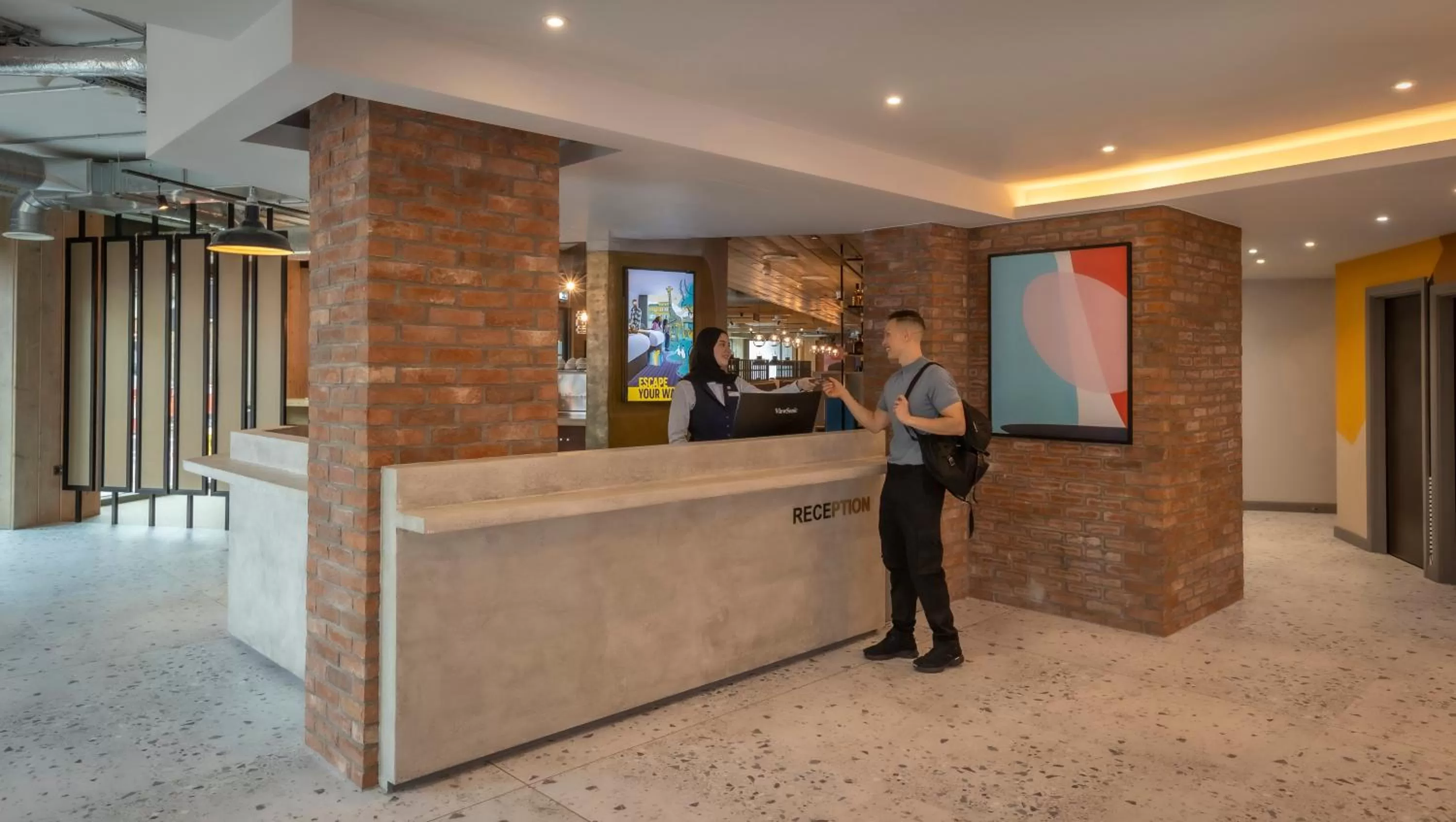 Lobby or reception in Maldron Hotel Finsbury Park, London