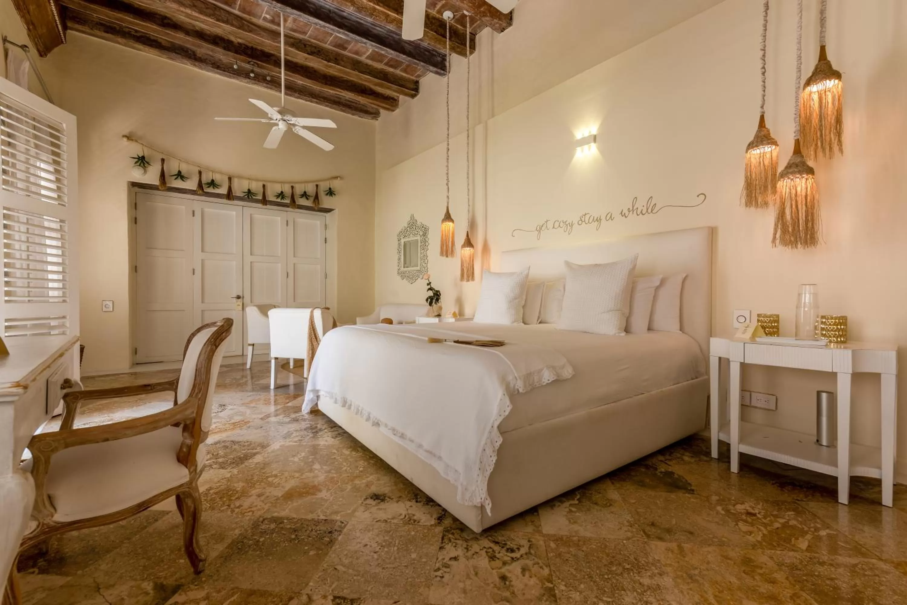 Bed in Casa Diluca Cartagena Hotel Boutique