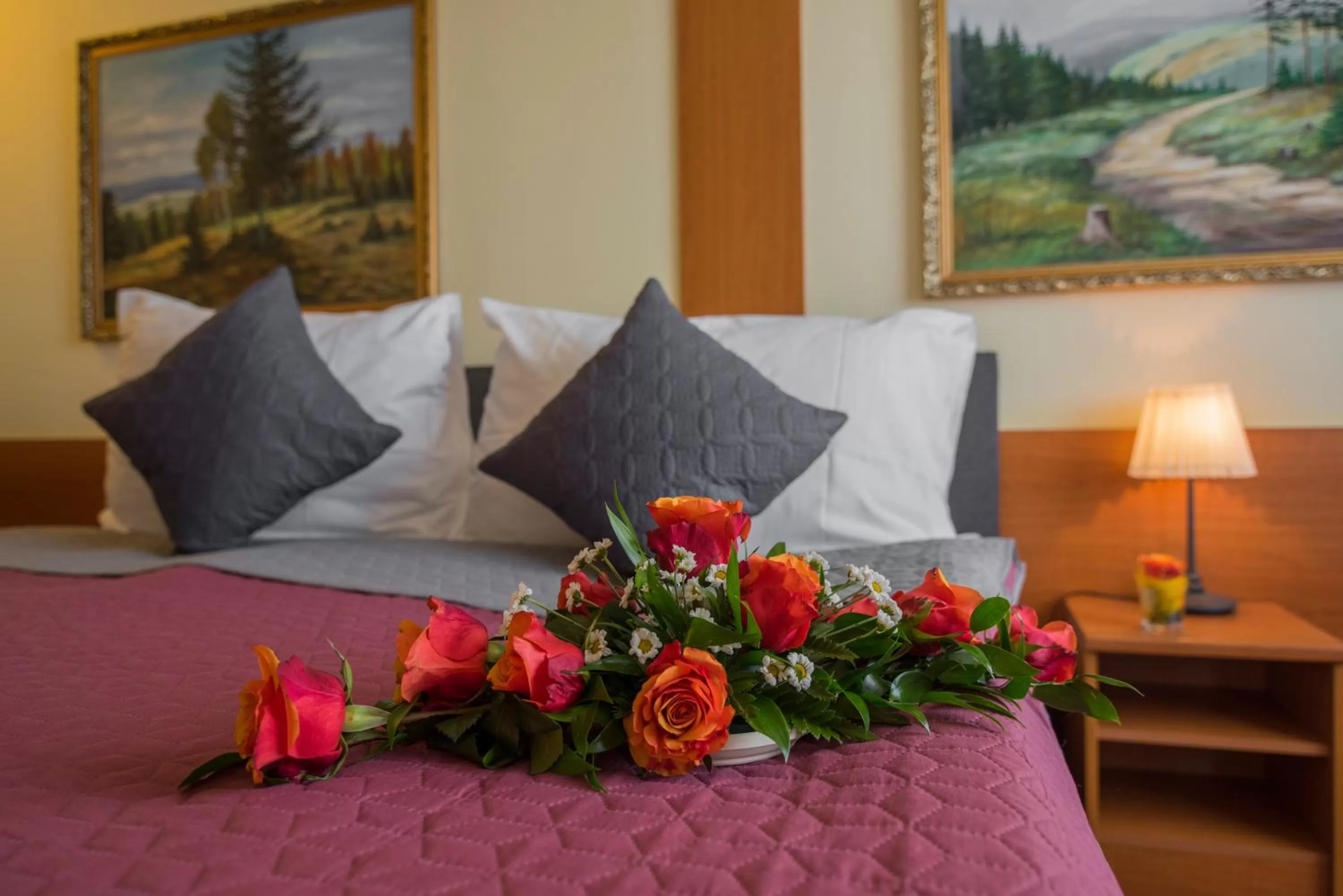 Decorative detail, Bed in TOP HOTEL Praha