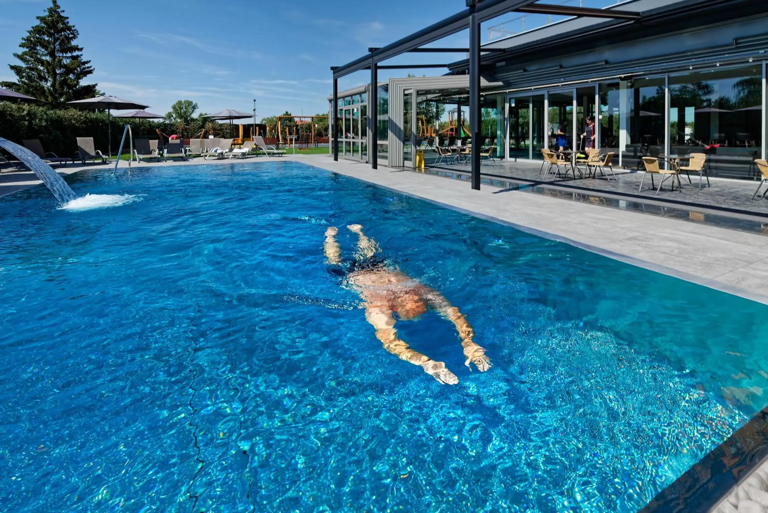 People, Swimming Pool in Hotel Aura Design & Garden Pool