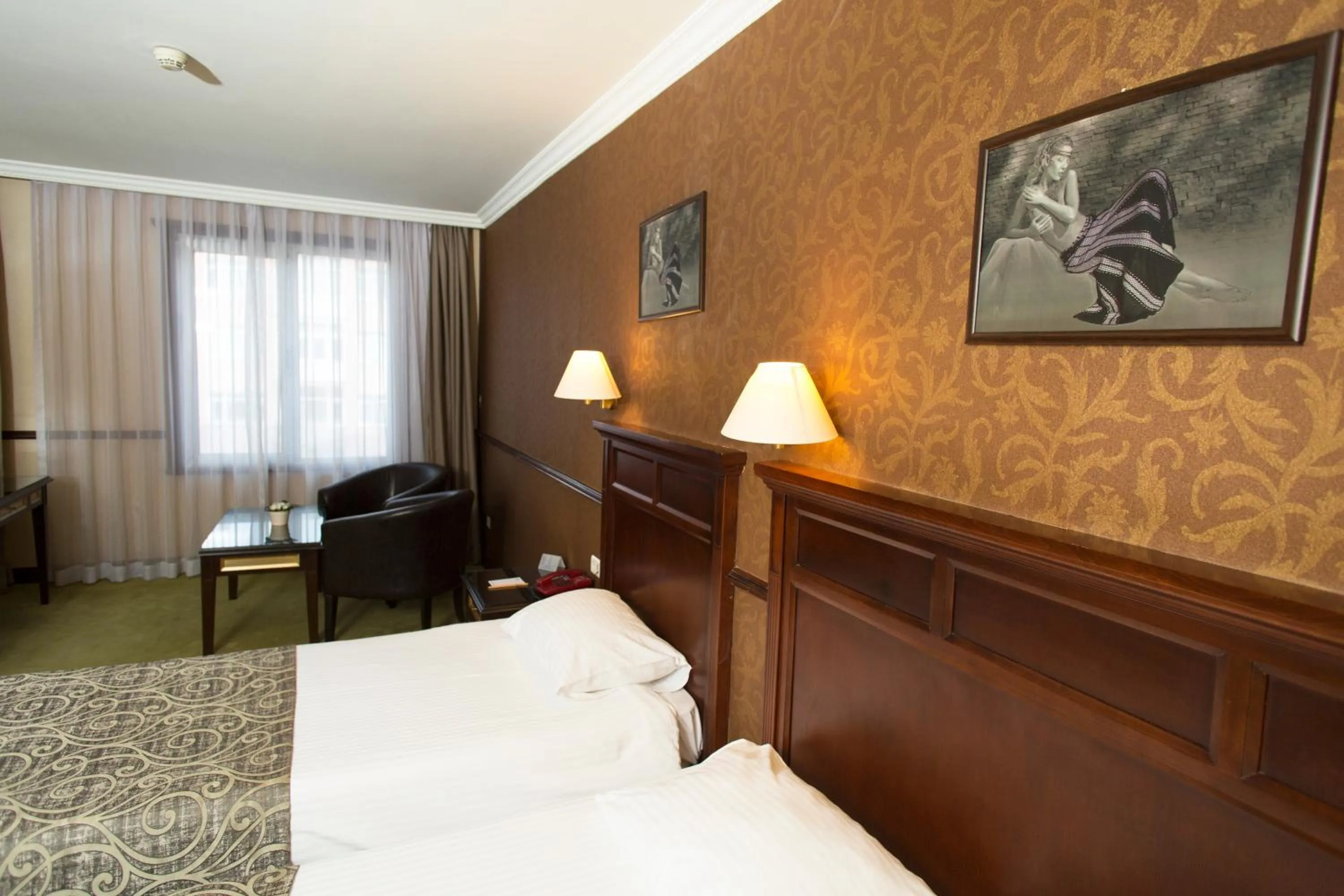 Decorative detail, Bed in Topkapi Inter Istanbul Hotel