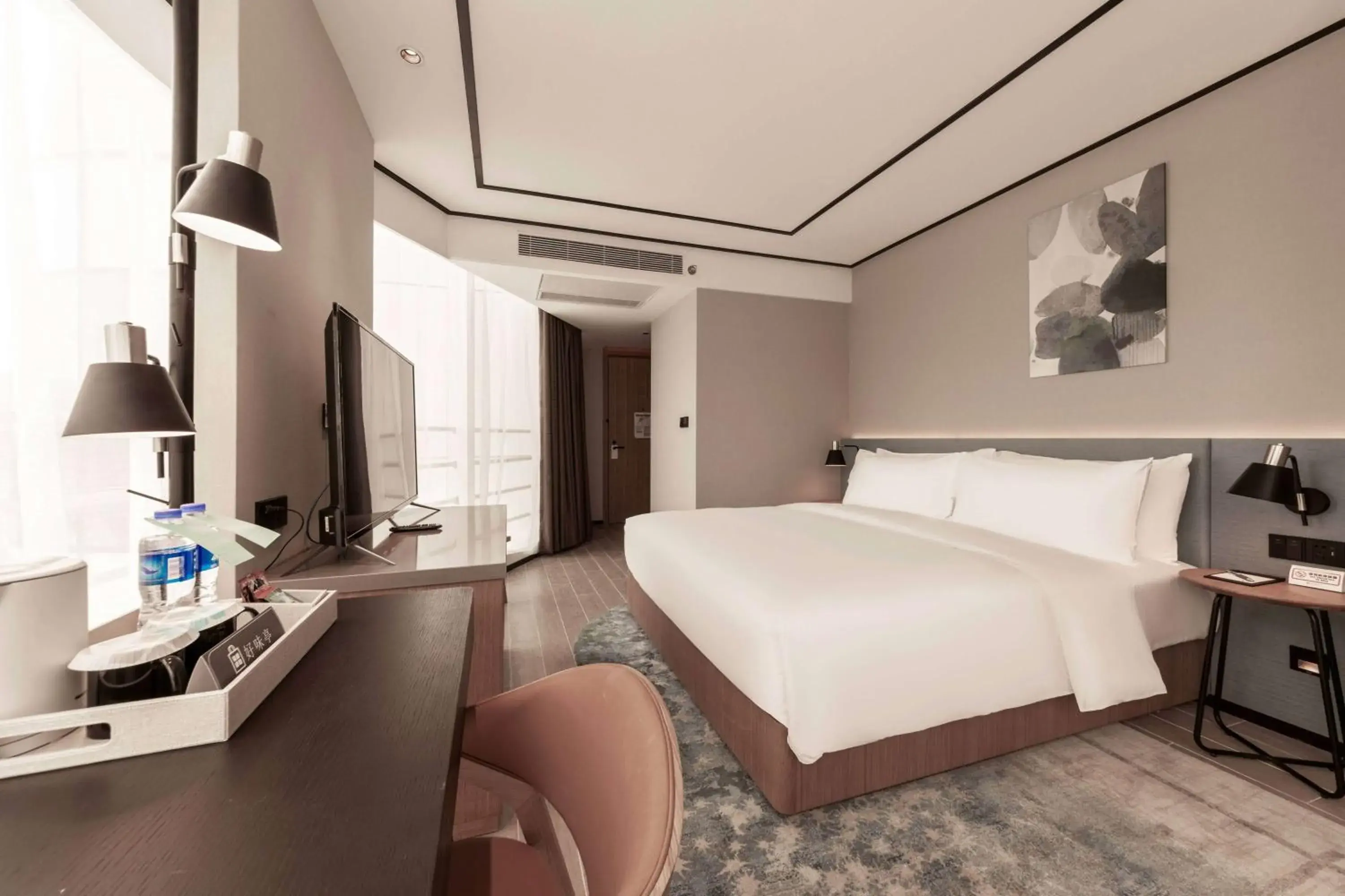 Bed in Hilton Garden Inn Nantong Xinghu