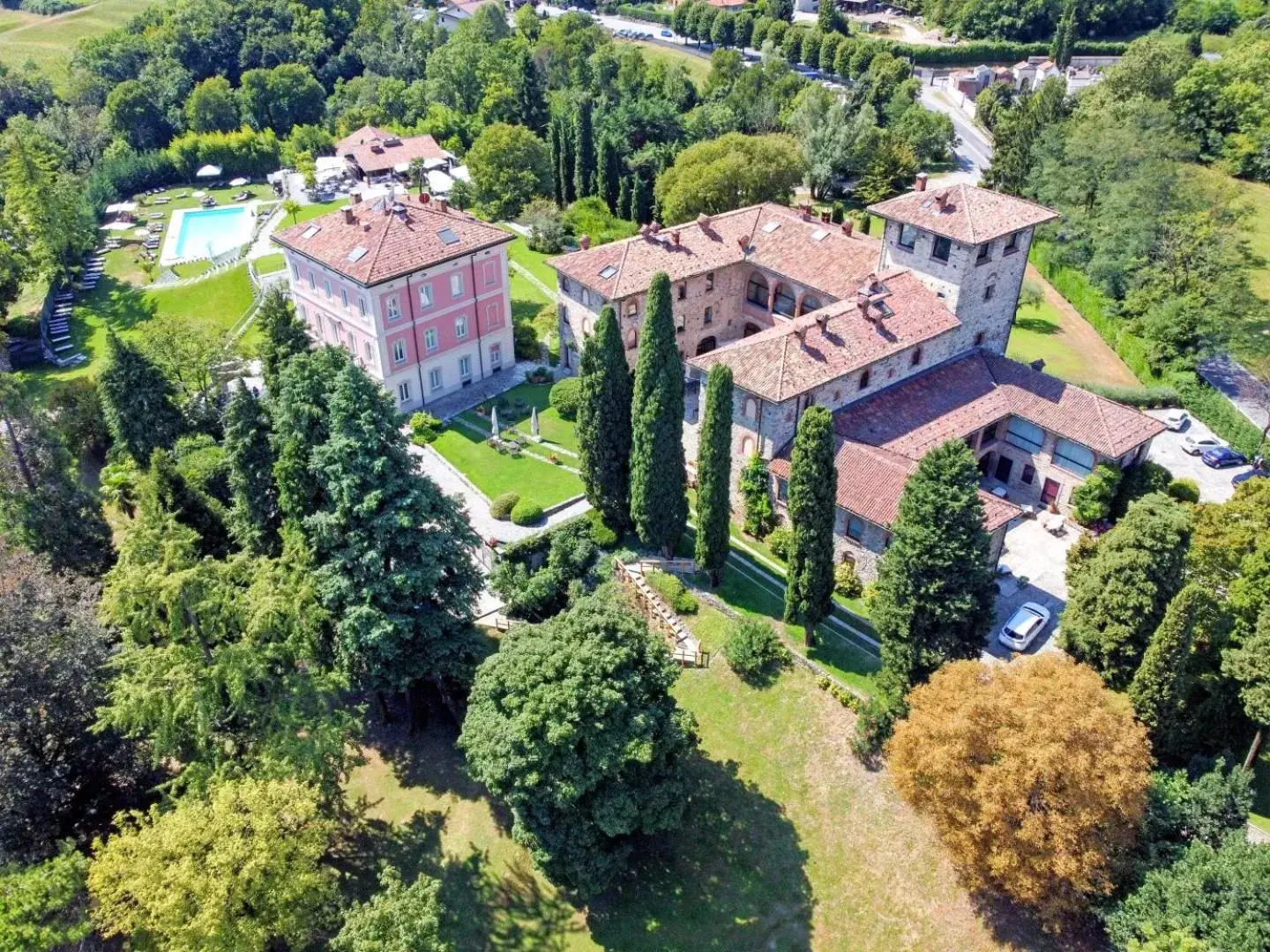 View (from property/room), Bird's-eye View in Relais Castello Di Casiglio