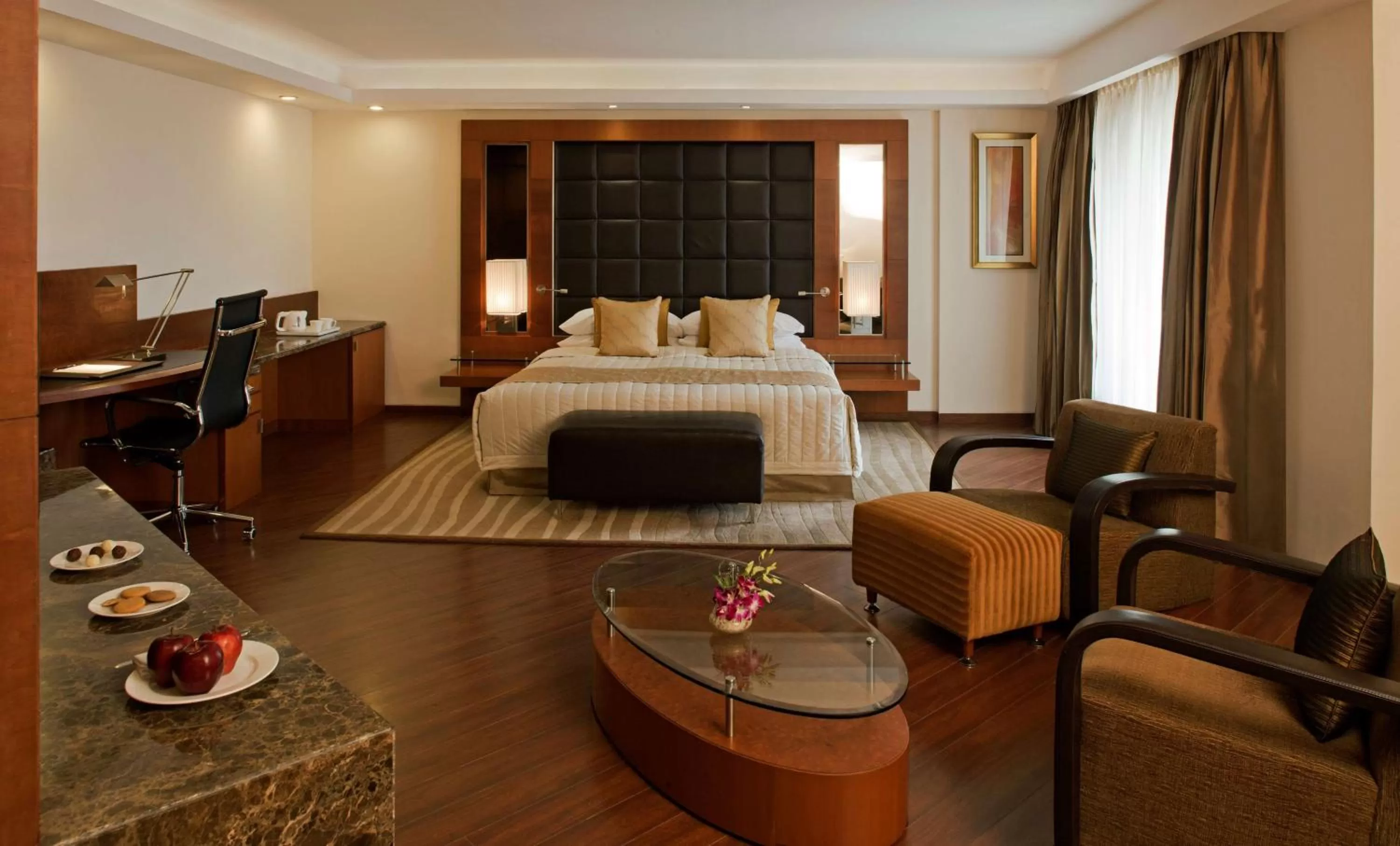 Photo of the whole room, Bed in Radisson Blu Plaza Delhi Airport