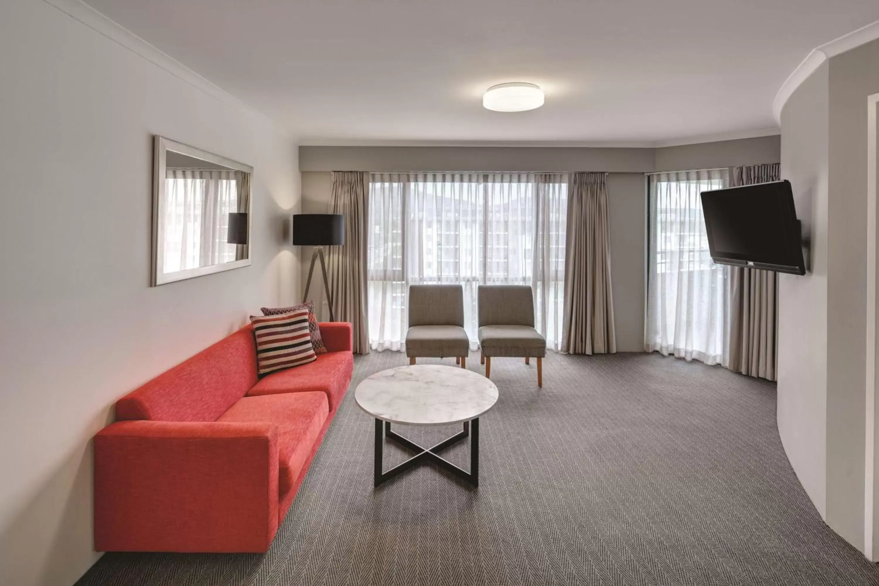 Bedroom, Seating Area in Adina Serviced Apartments Canberra James Court