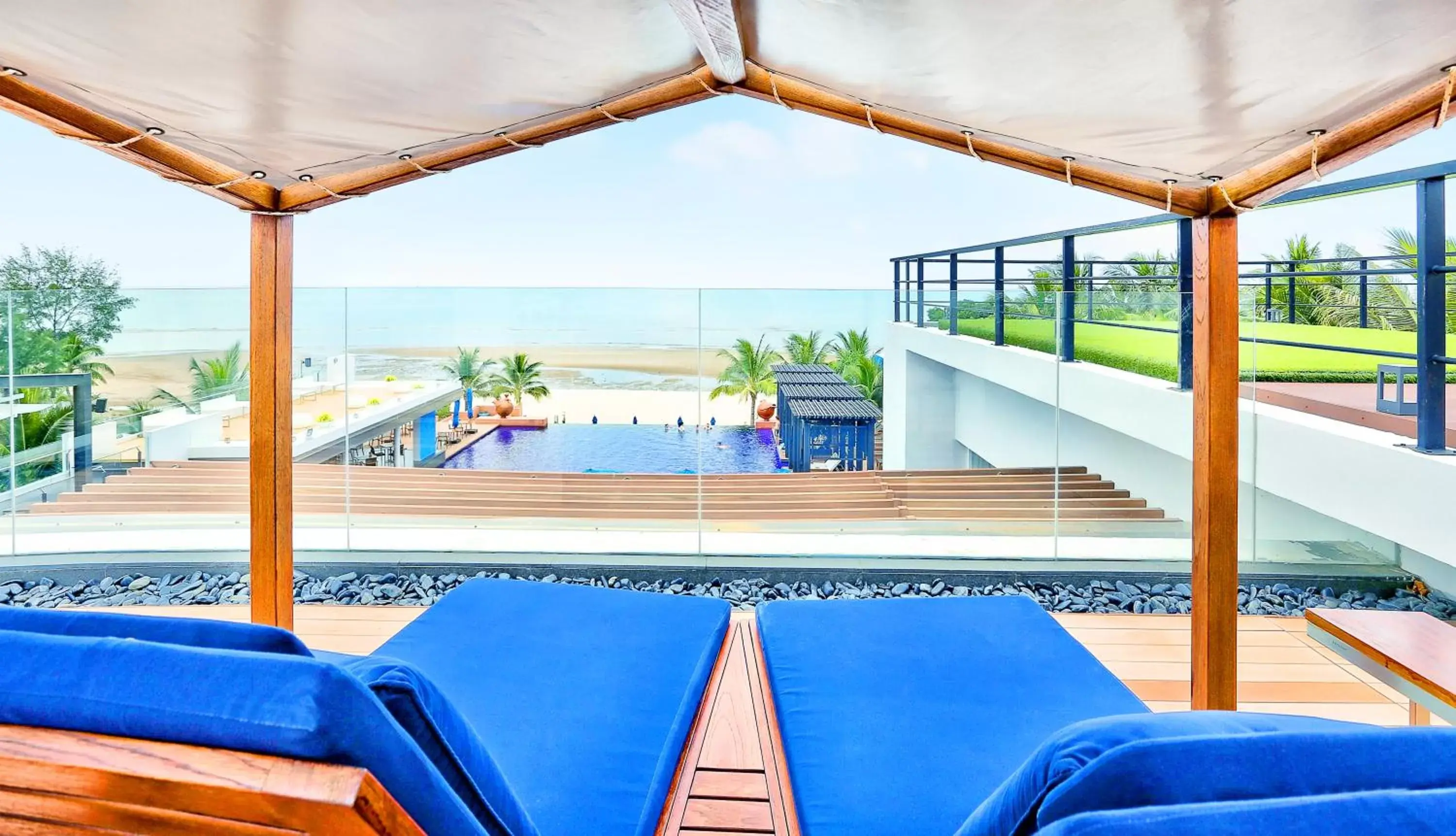 Balcony/Terrace, Swimming Pool in Ace of Hua Hin Resort - SHA PLUS