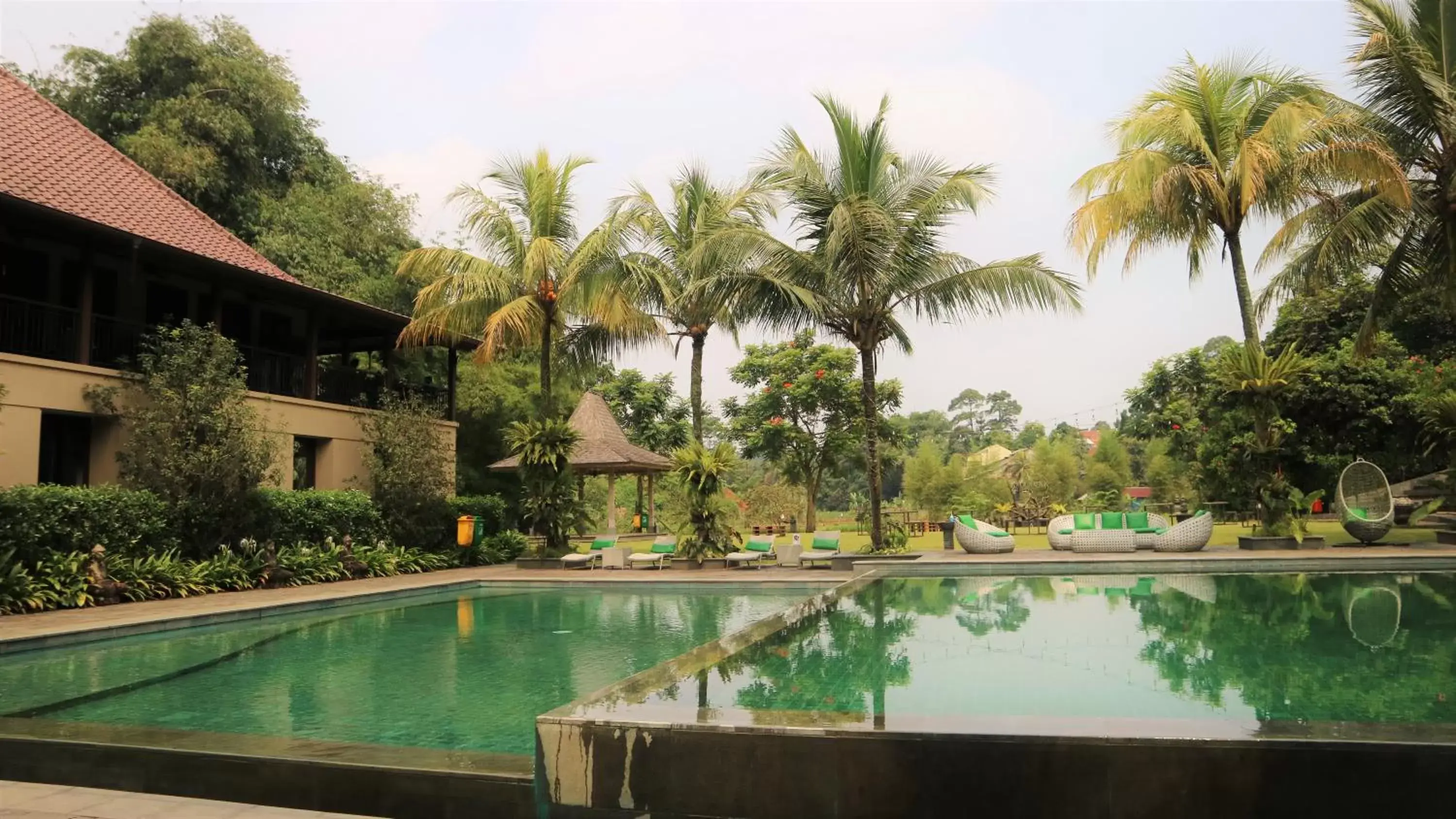 Garden, Swimming Pool in Amanuba Hotel & Resort Rancamaya