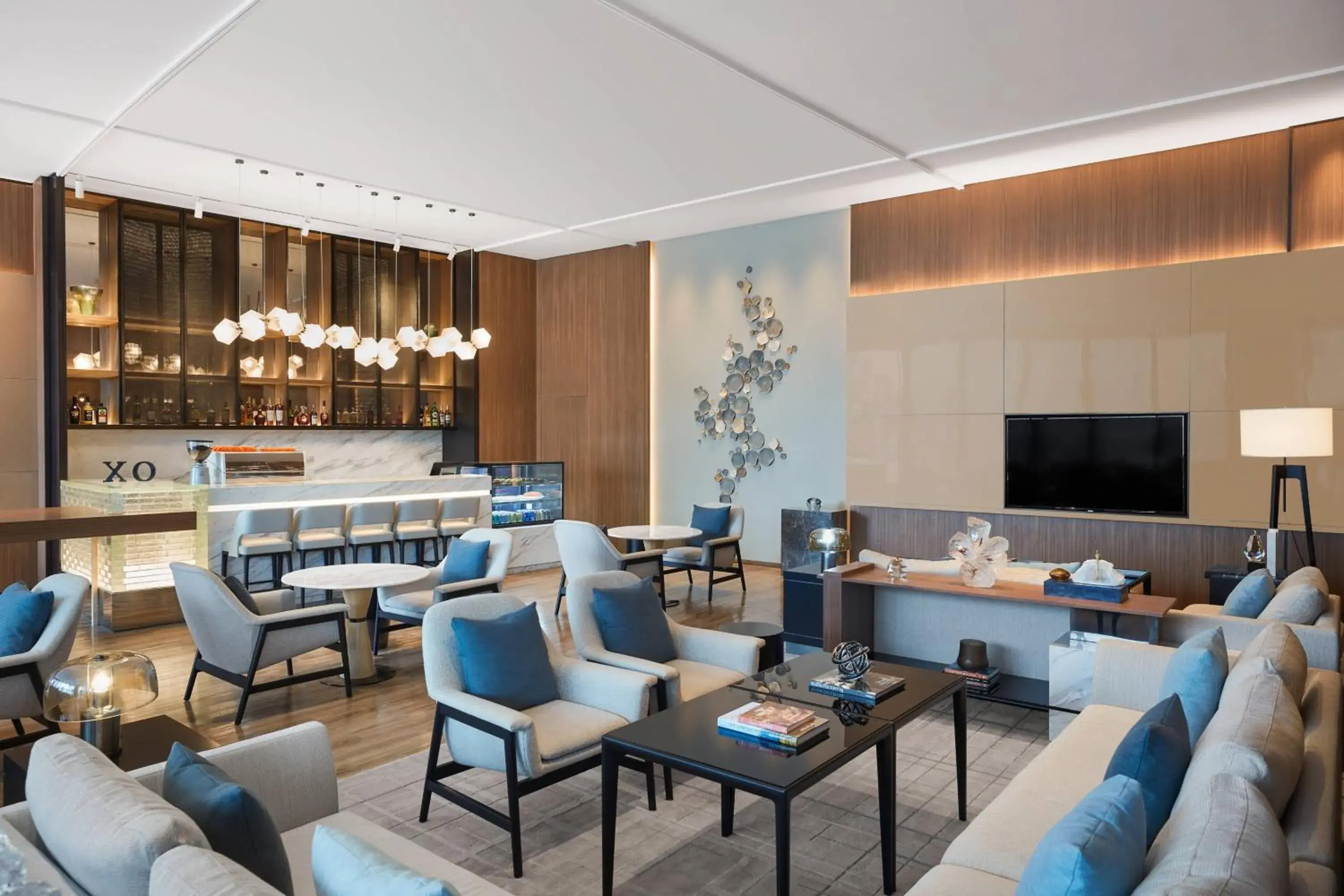 Lobby or reception, Lounge/Bar in Courtyard by Marriott Shanghai Songjiang
