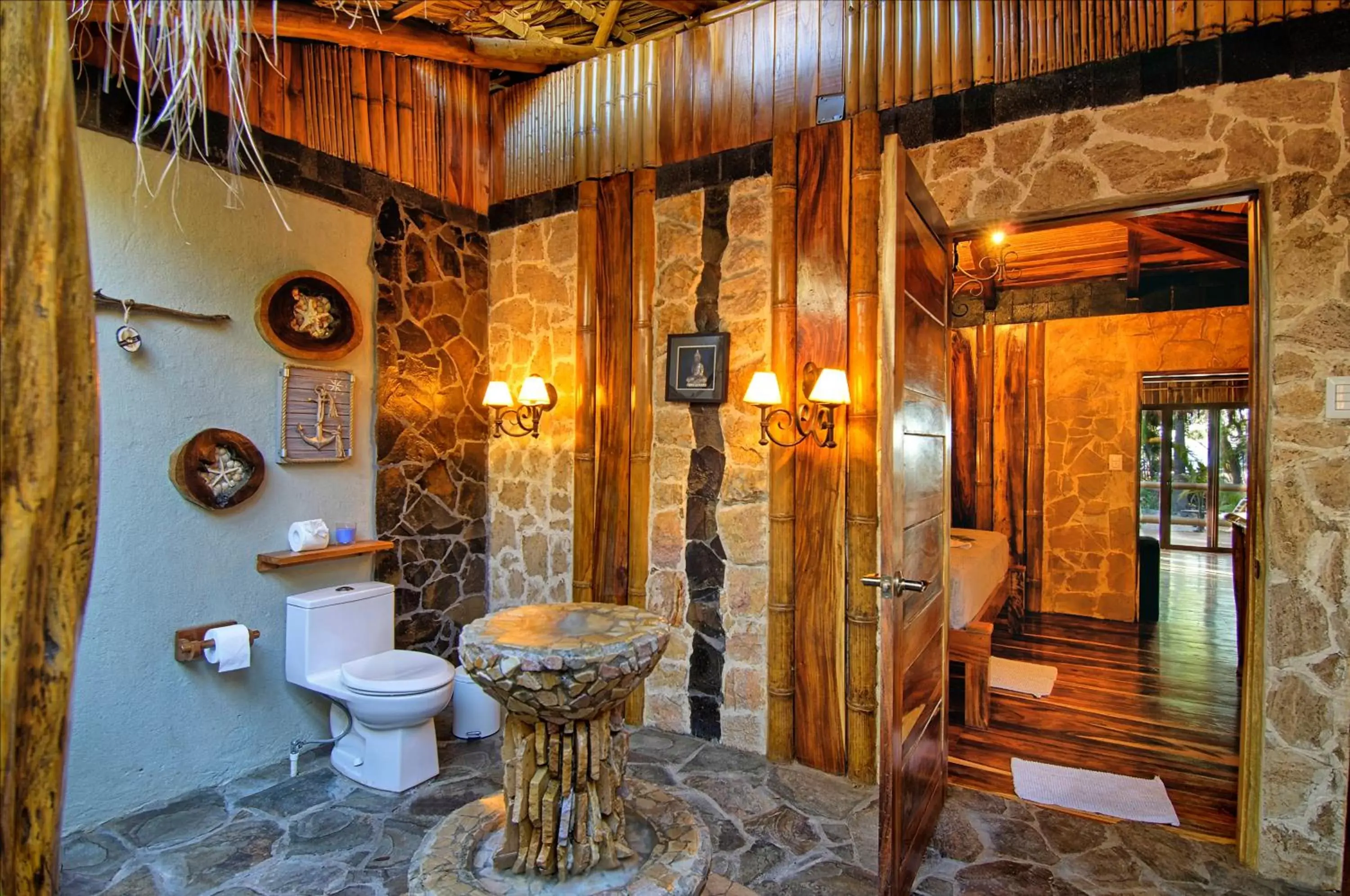 Bathroom in Ocho Artisan Bungalows