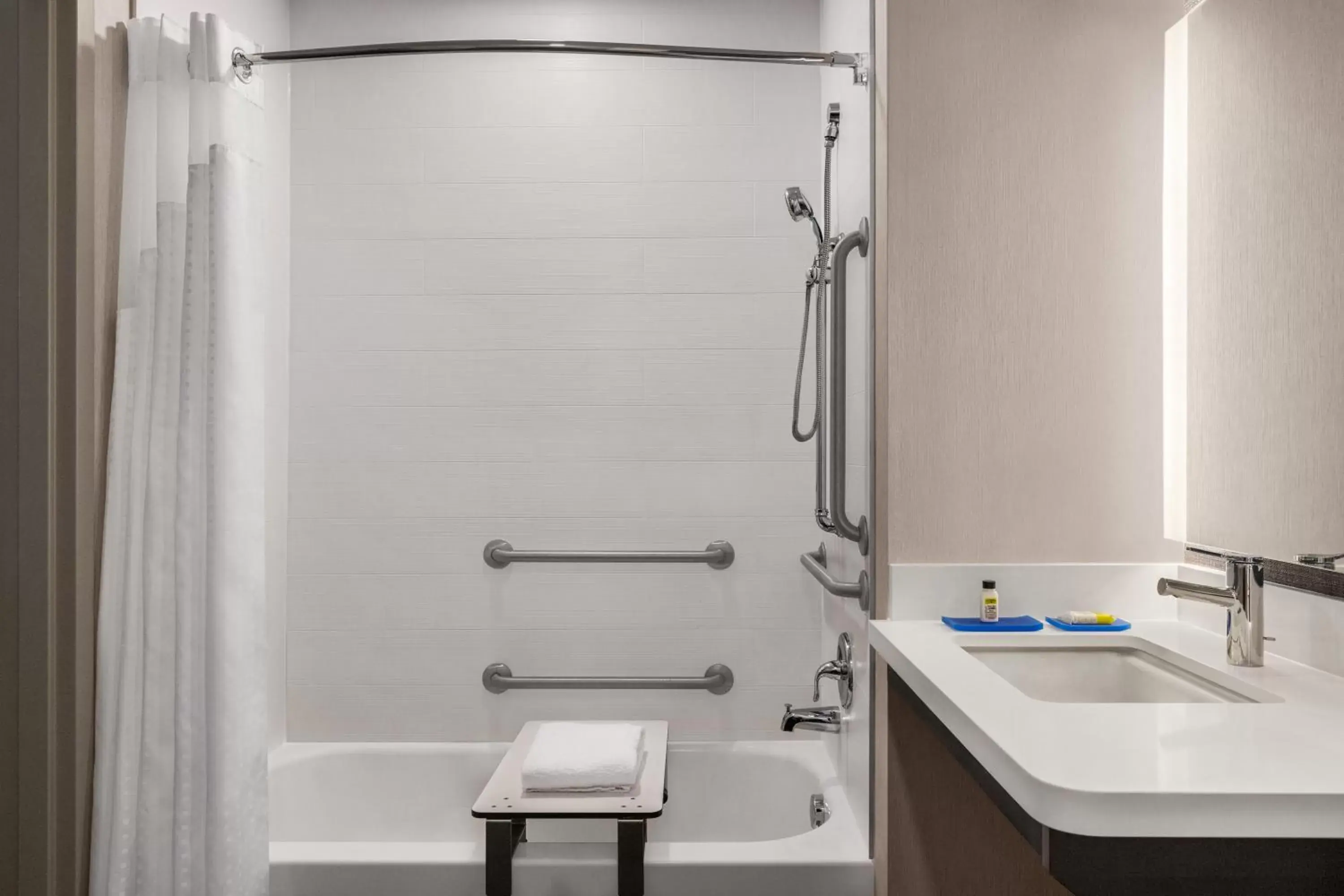 acessibility, Bathroom in Holiday Inn Express & Suites Denver Airport, an IHG Hotel