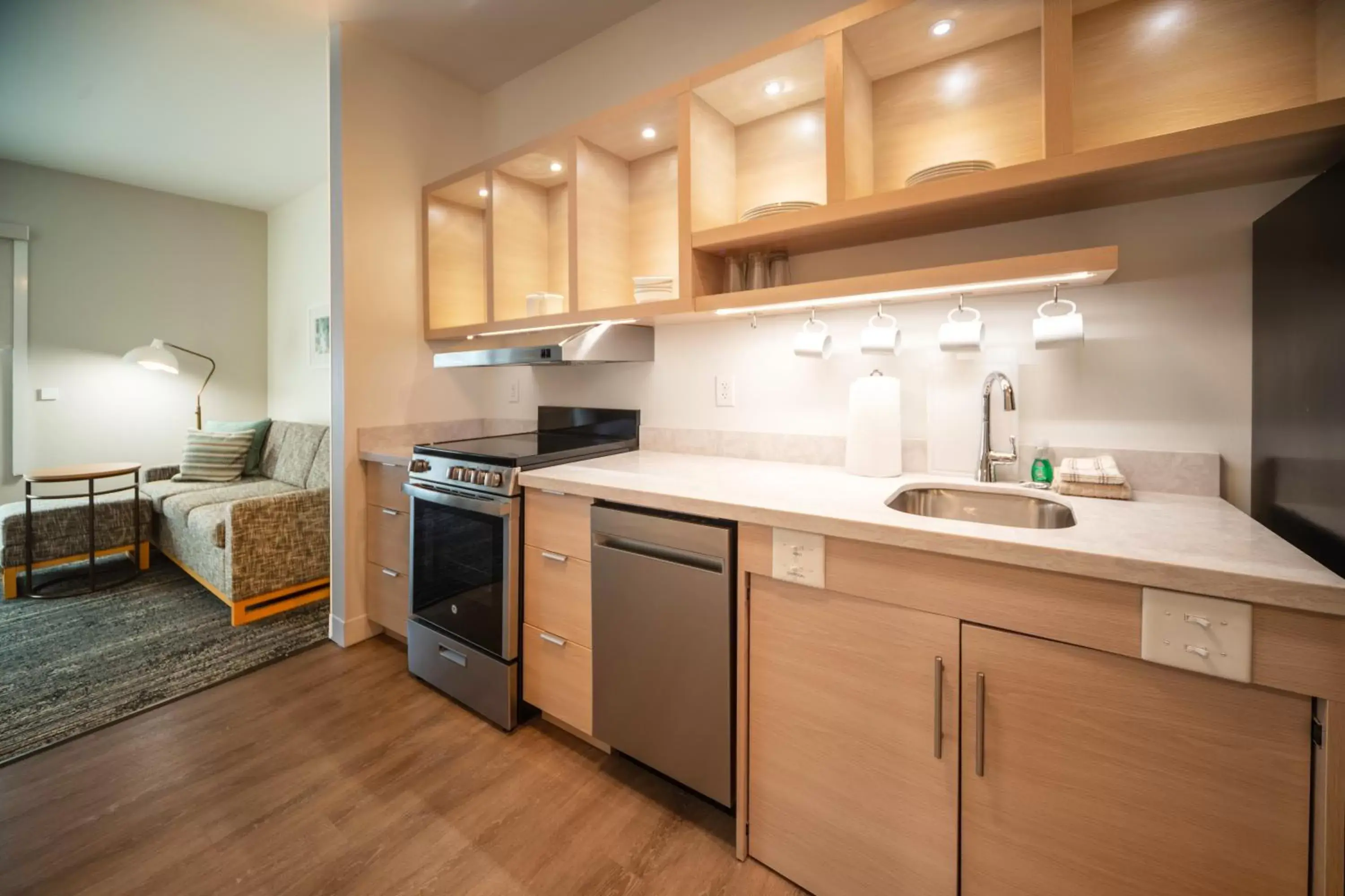 Kitchen or kitchenette, Kitchen/Kitchenette in TownePlace Suites by Marriott Louisville Downtown