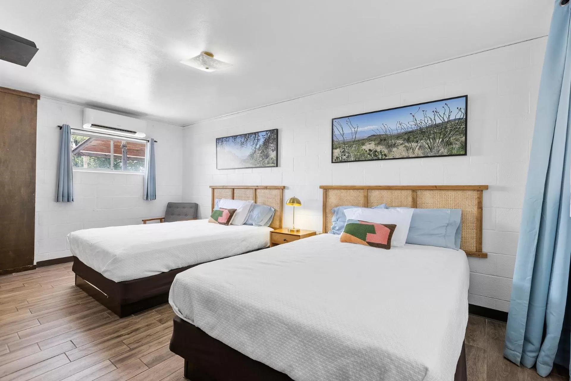 Bed in Desert Air Motel