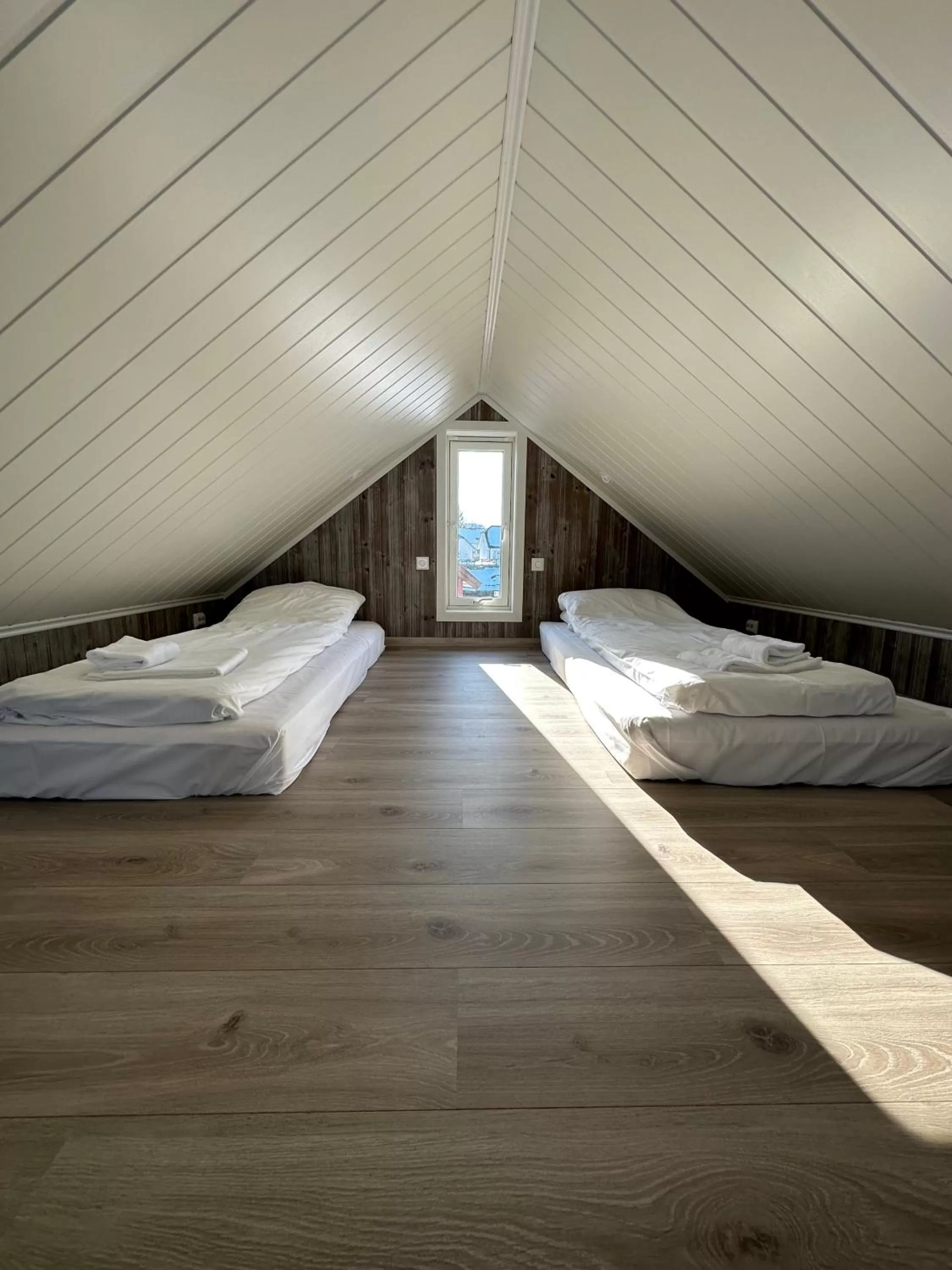 Bedroom, Bed in Norsk Havbrukssenter - Rorbuer