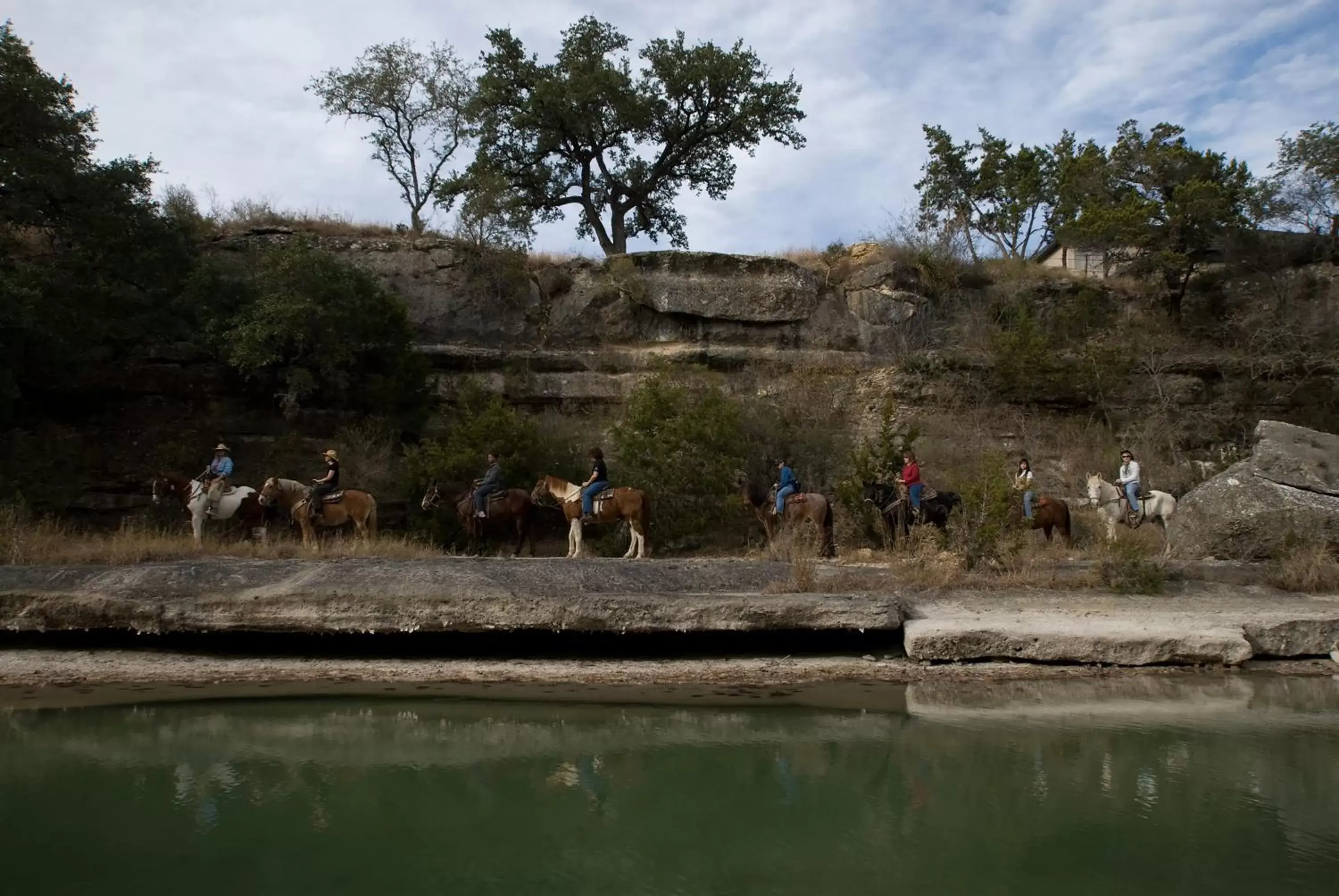 Horse-riding in Flying L Ranch Resort